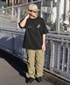ELEMENT エレメント メンズ 半袖 Tシャツ オーバーサイズ ダイスロゴ バックプリント サイコロモチーフ ヴィンテージ風 かすれプリント BE021-252(GRN-M)