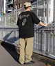 ELEMENT エレメント メンズ 半袖 Tシャツ オーバーサイズ ダイスロゴ バックプリント サイコロモチーフ ヴィンテージ風 かすれプリント BE021-252(GRN-M)