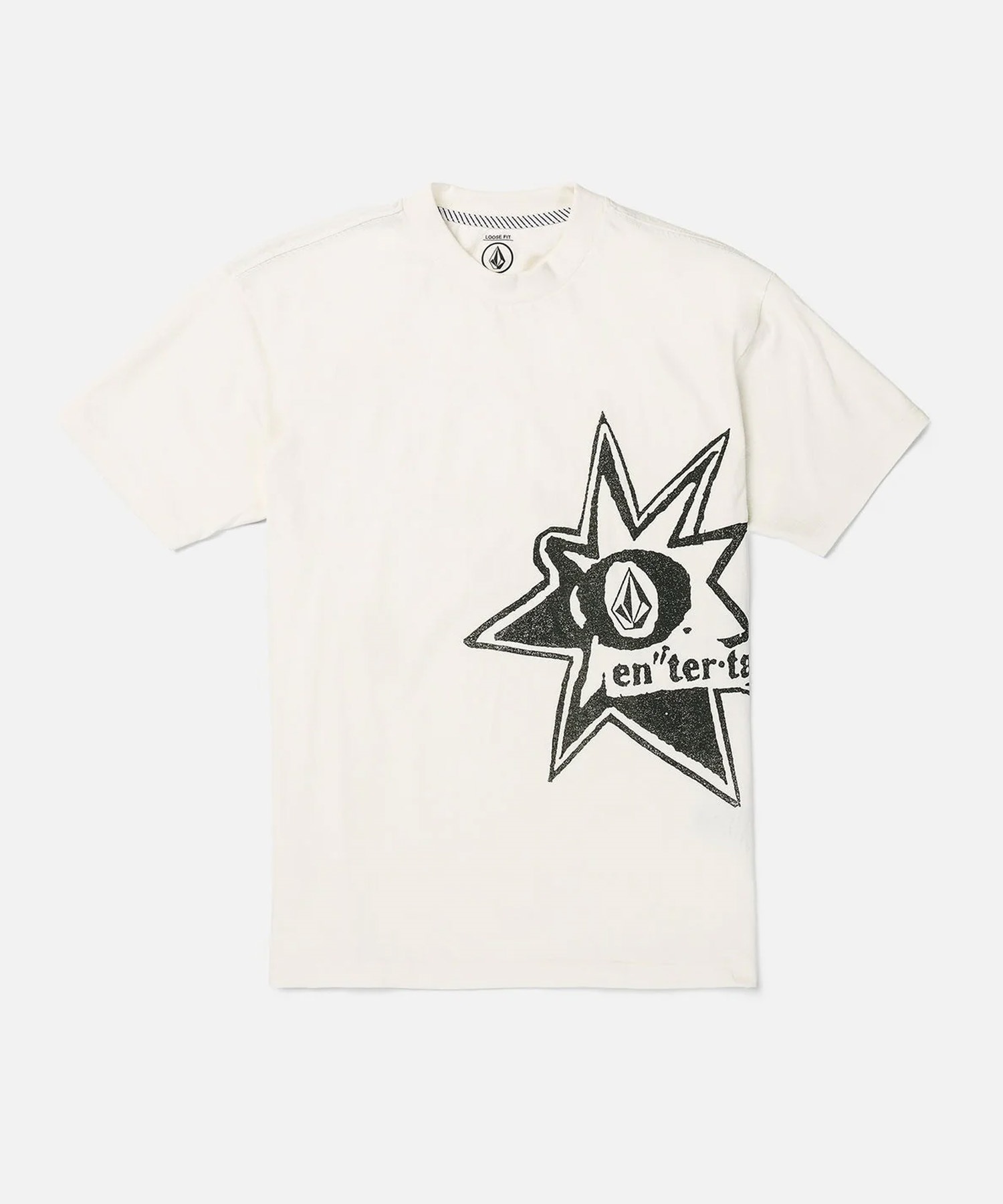 VOLCOM ボルコム メンズ 半袖 Tシャツ フロントプリント ストーン ロゴ ホワイト AF012410(OFW-M)