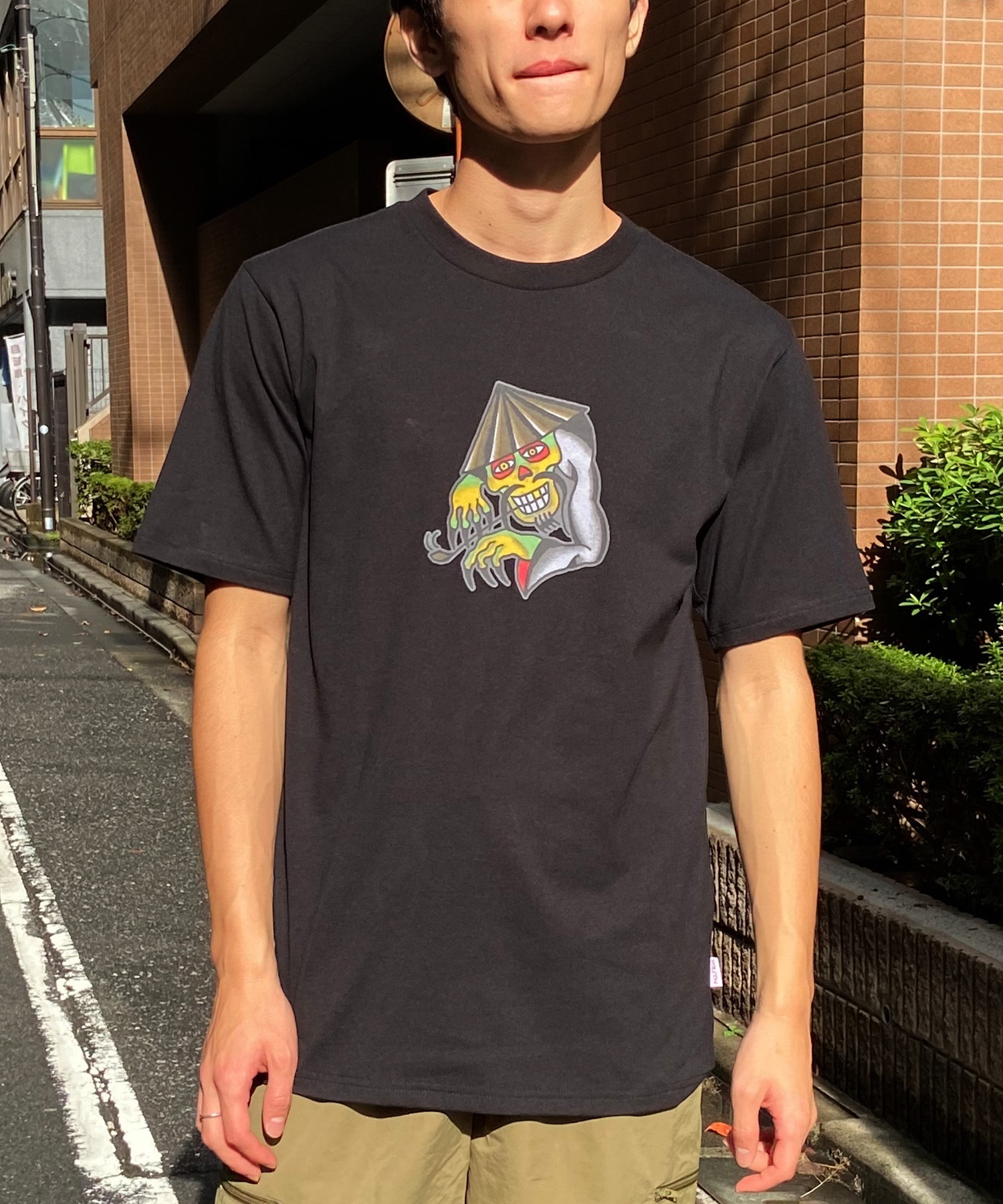 VOLCOM ボルコム メンズ 半袖 Tシャツバックプリント ドラゴン 龍 モチーフ AF312401(EMG-M)