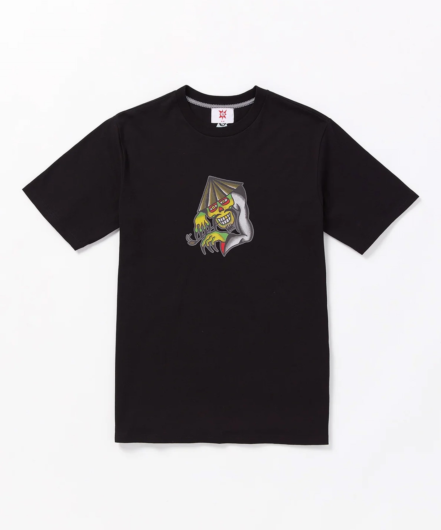 VOLCOM ボルコム メンズ 半袖 Tシャツバックプリント ドラゴン 龍 モチーフ AF312401(BLK-M)