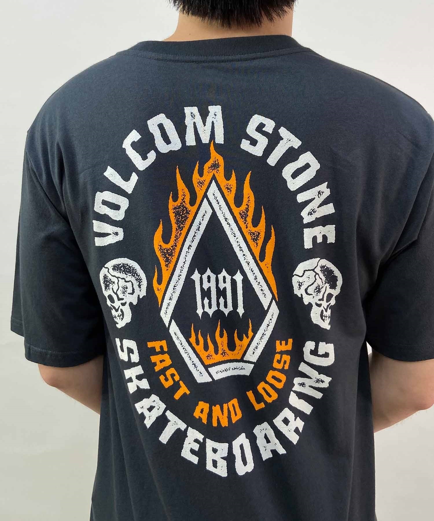 VOLCOM ボルコム SKATE VITALS FAST N LOOSE SHORT SLEEVE TEE メンズ 半袖Tシャツ AF312402(STH-M)