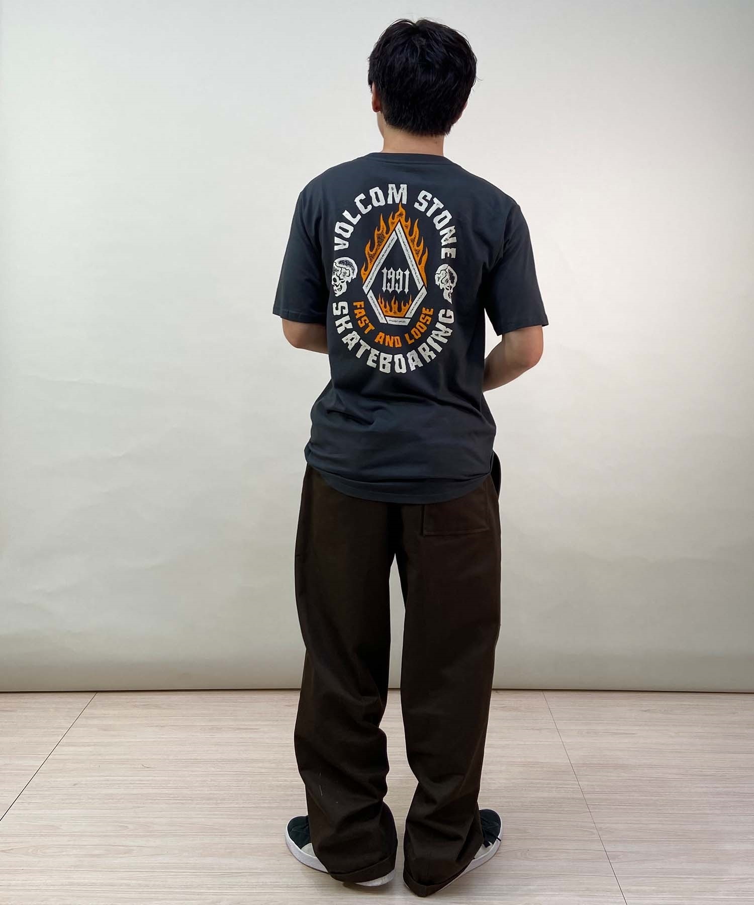 VOLCOM ボルコム SKATE VITALS FAST N LOOSE SHORT SLEEVE TEE メンズ 半袖Tシャツ AF312402(STH-M)