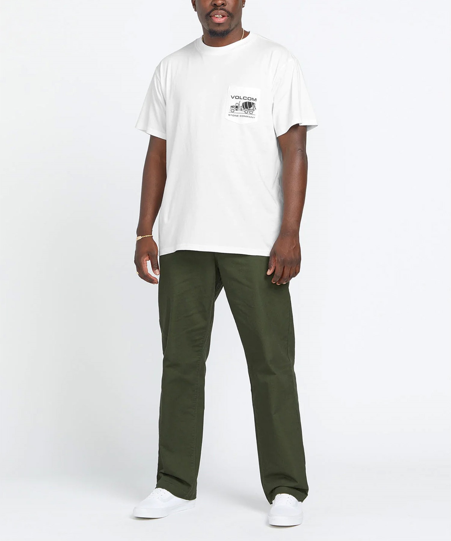 VOLCOM ボルコム メンズ Tシャツ 半袖 ポケT ポケットTシャツ バック
