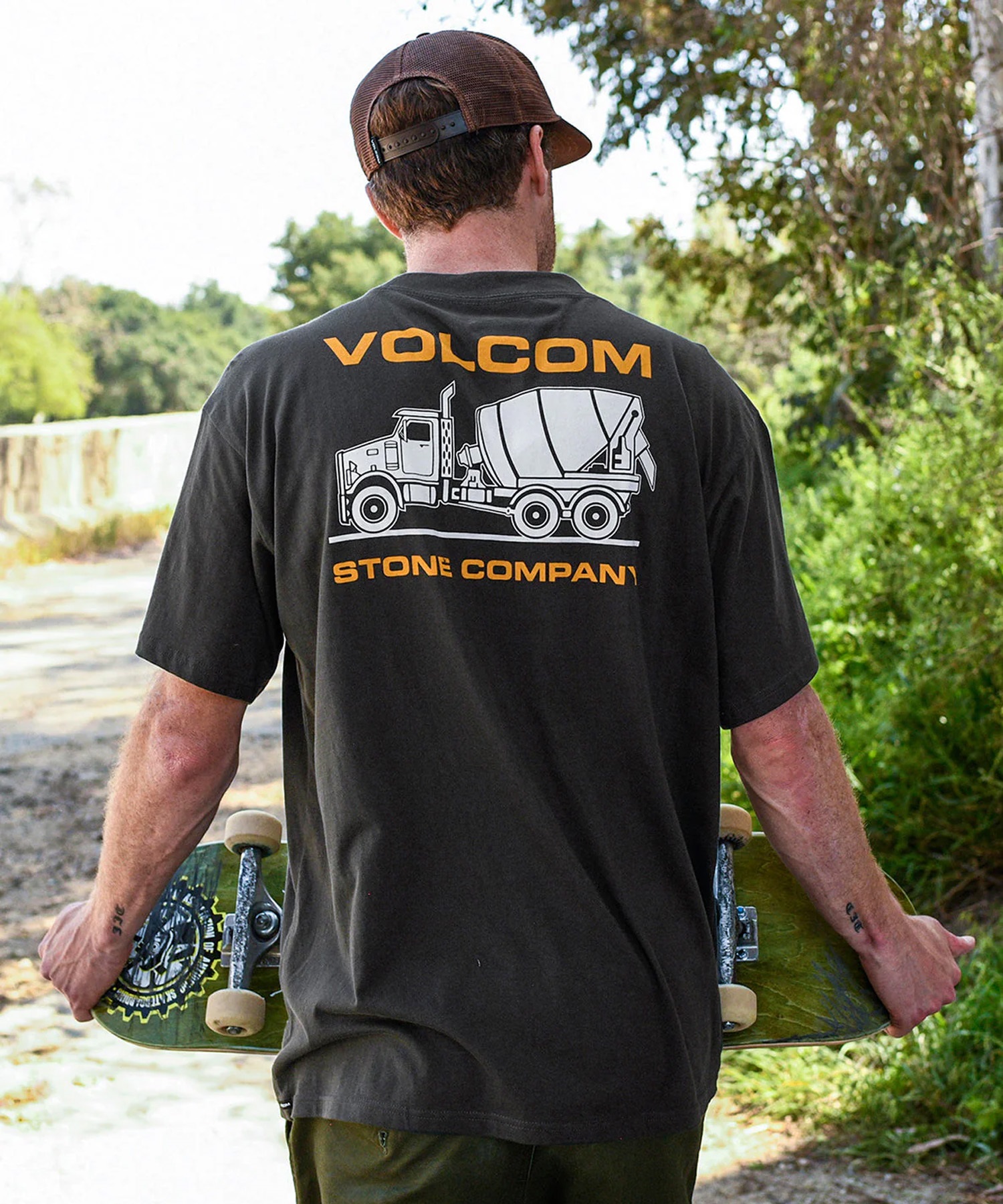 VOLCOM ボルコム メンズ Tシャツ 半袖 ポケT ポケットTシャツ バックプリント ヘビーウェイト クルーネック AF312403(OFW-M)