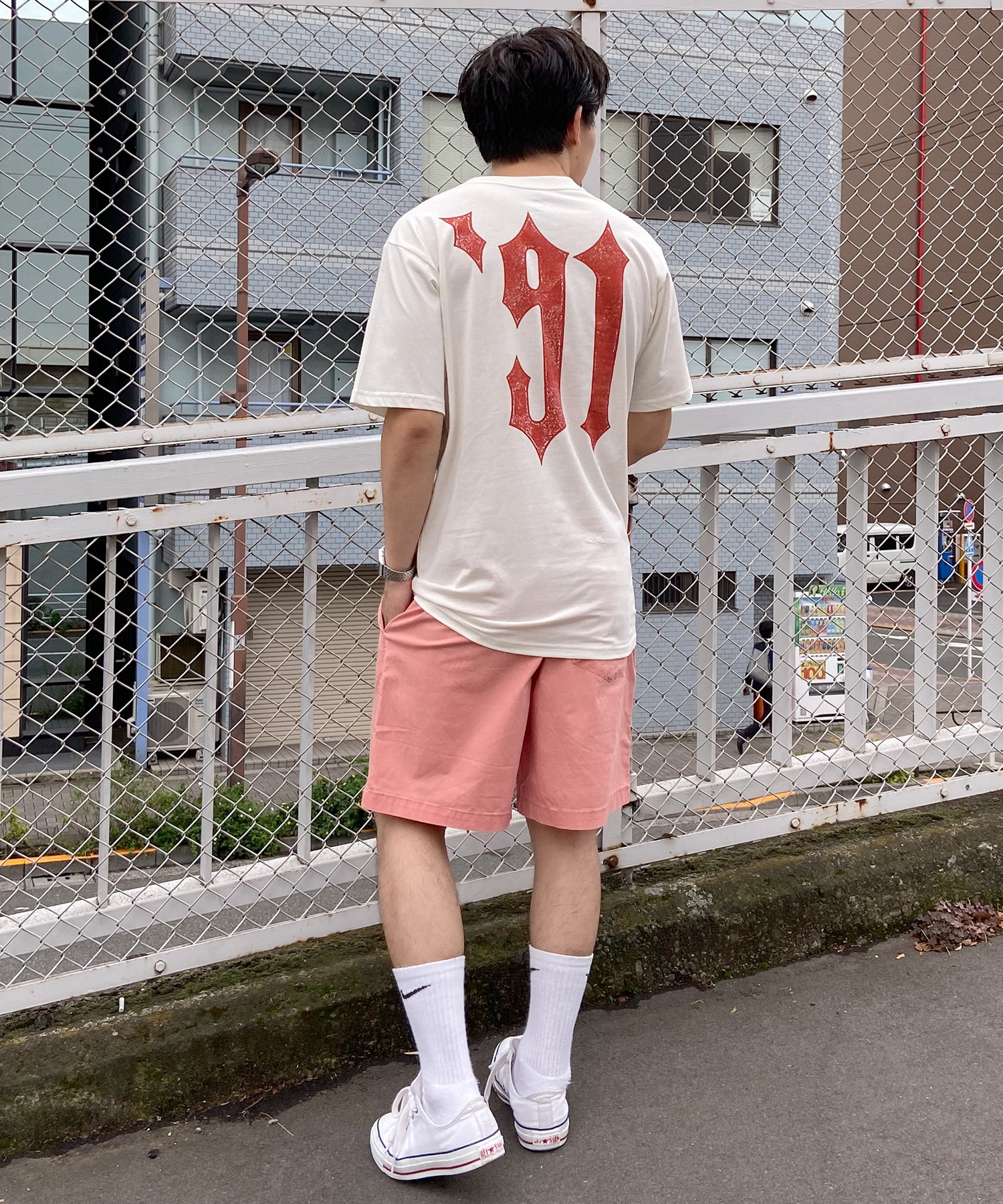 VOLCOM ボルコム メンズ Tシャツ 半袖 バックプリント ナンバー