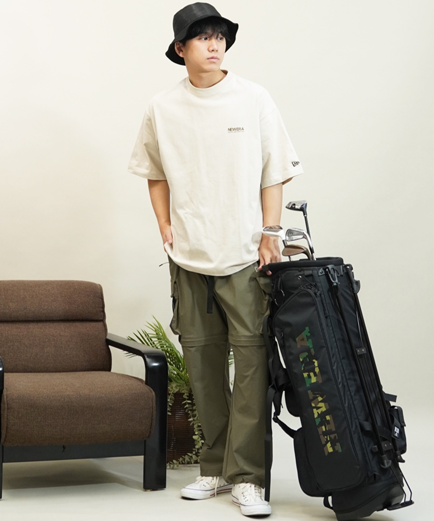 NEW ERA ニューエラ メンズ 半袖 Tシャツ バックプリント