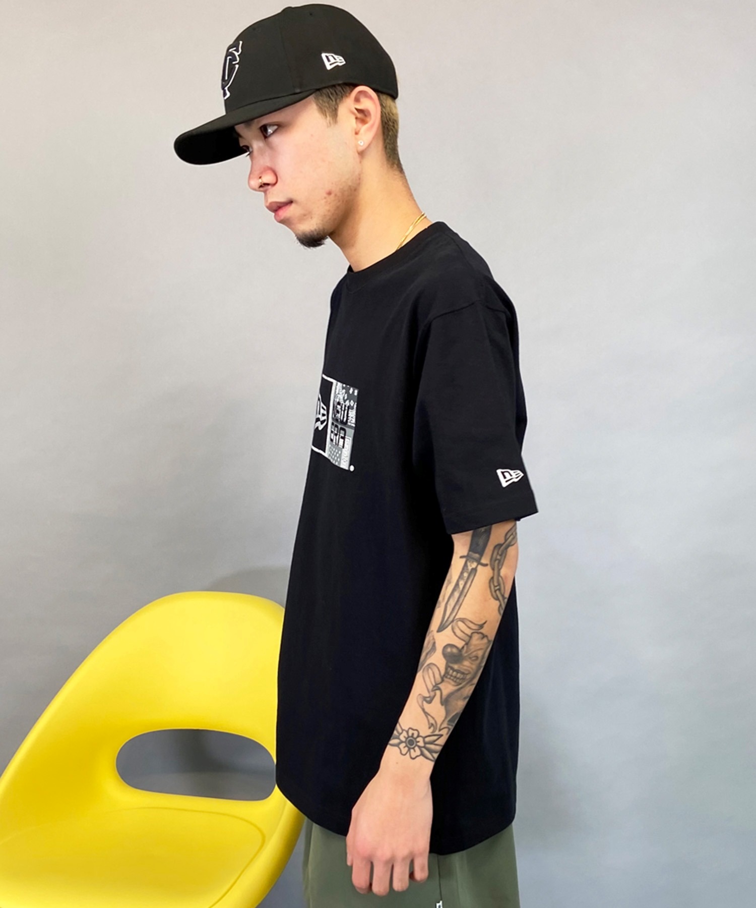 NEW ERA ニューエラ メンズ 半袖 Tシャツ ボックスロゴ