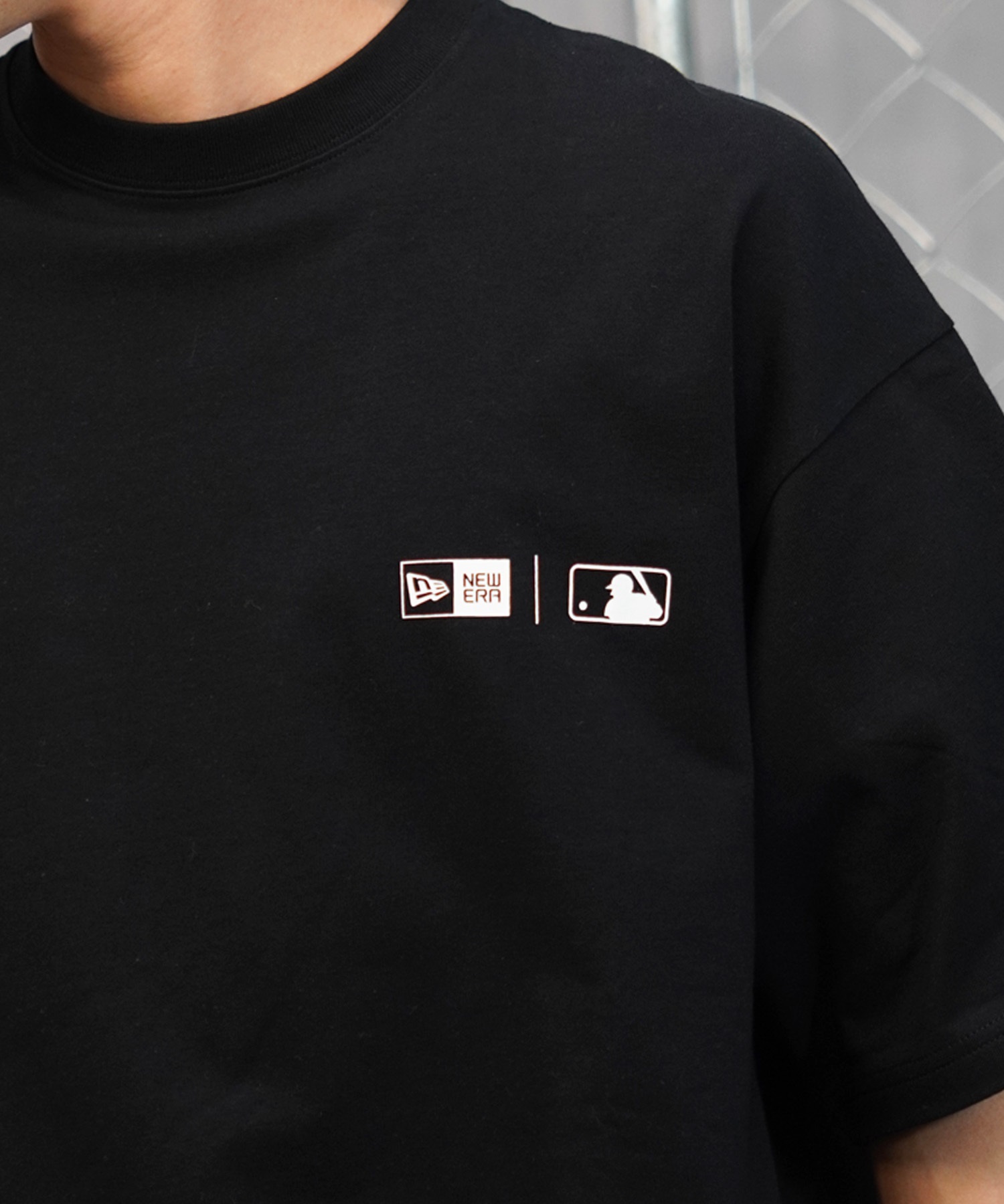 NEW ERAニューエラ メンズ 半袖 Tシャツ MLB チームロゴ バック