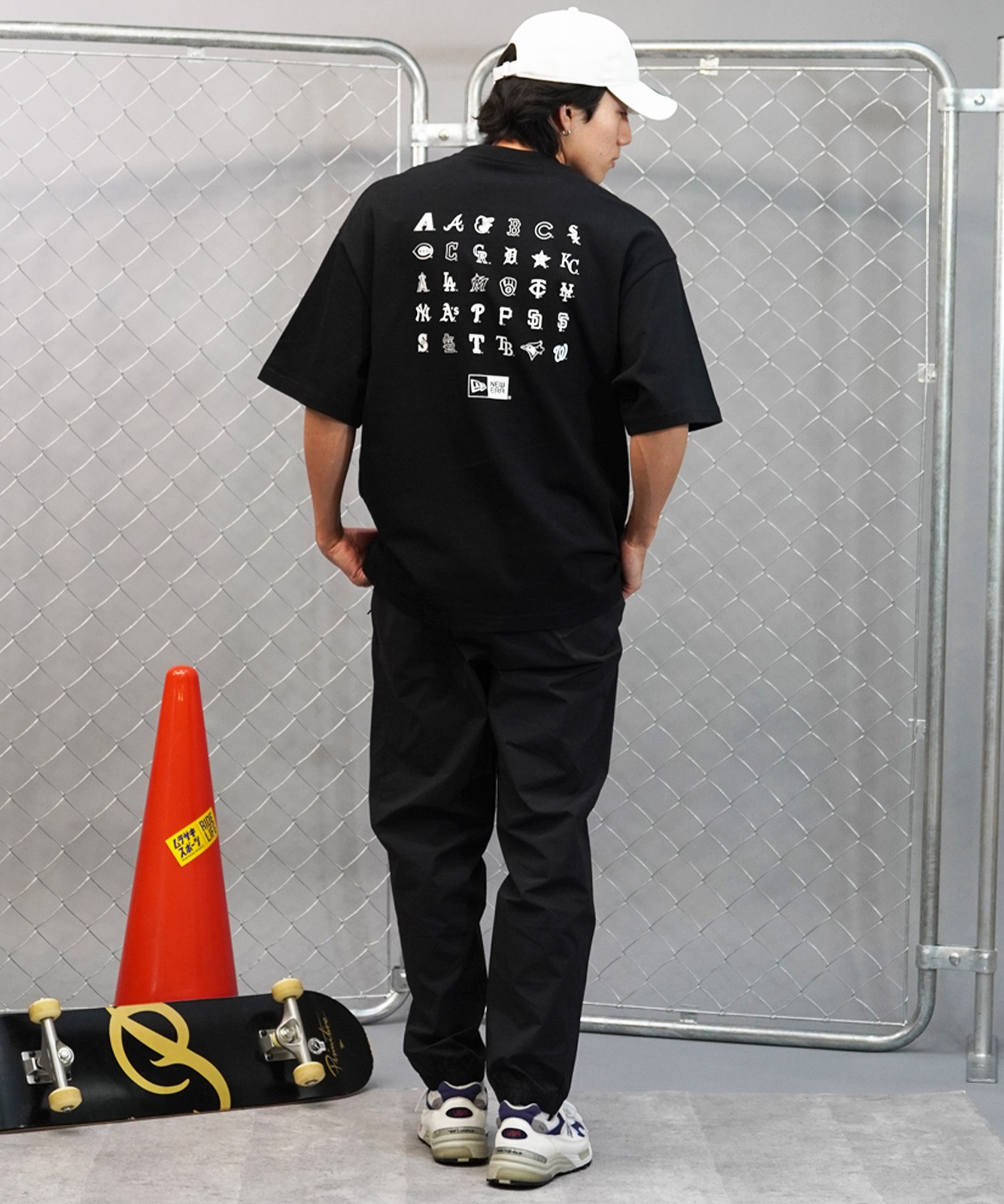 NEW ERAニューエラ メンズ 半袖 Tシャツ MLB チームロゴ バック