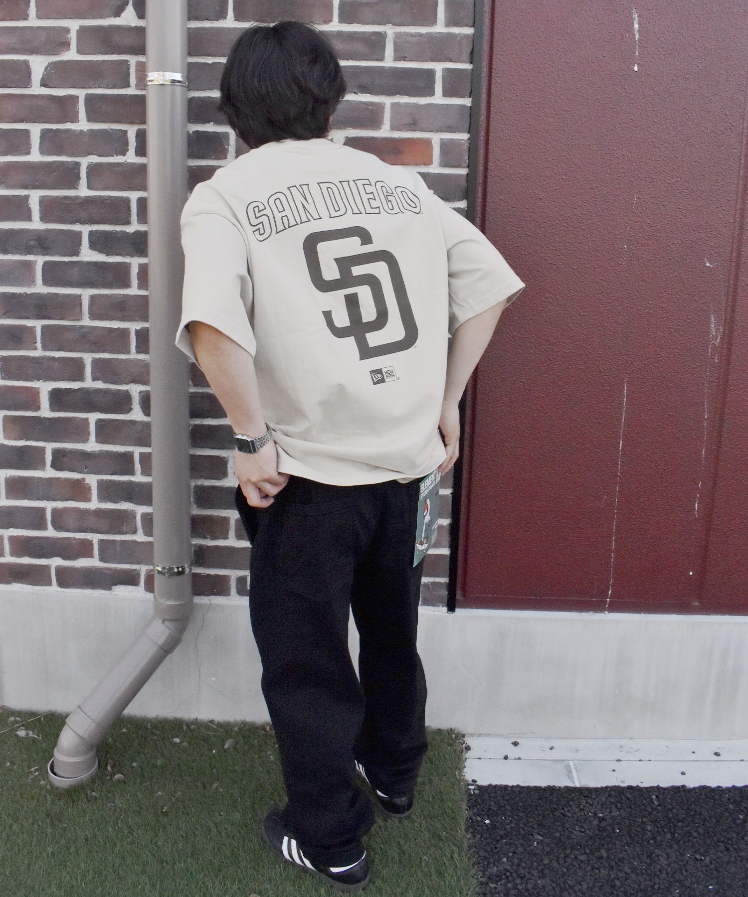 【ムラサキスポーツ限定】 NEW ERA ニューエラ SSOT メンズ 半袖 Tシャツ オーバーサイズ バックプリント MLB 14334727(STO-M)