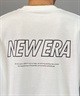 【マトメガイ対象】NEW ERA ニューエラ メンズ Tシャツ 半袖 オーバーサイズ バックプリント 吸汗速乾 シンプル 14306819(WHI-M)