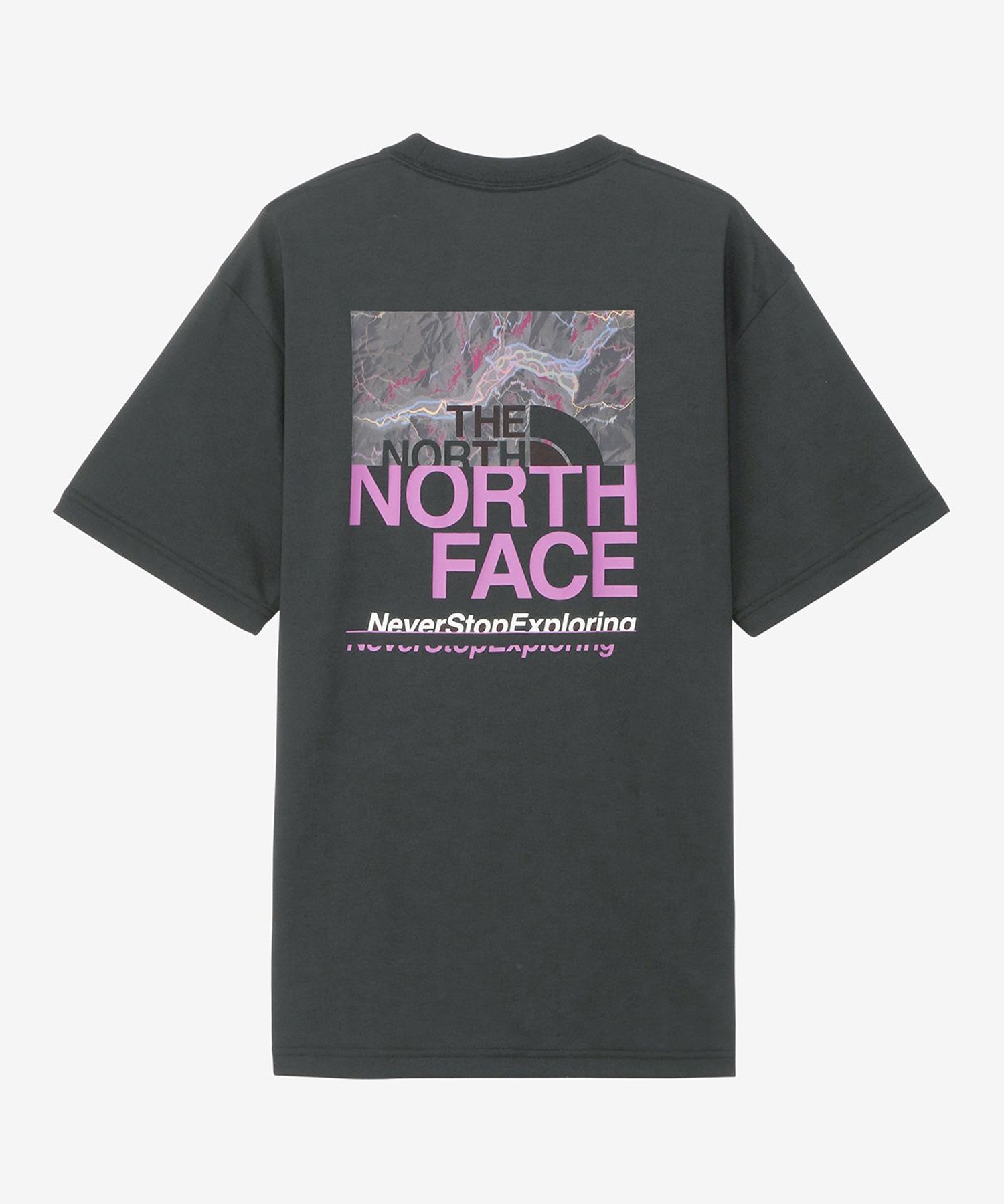 THE NORTH FACE ザ・ノース・フェイス メンズ Tシャツ 半袖 ショートスリーブハーフスウィッチングロゴティー NT32458 K(K-M)