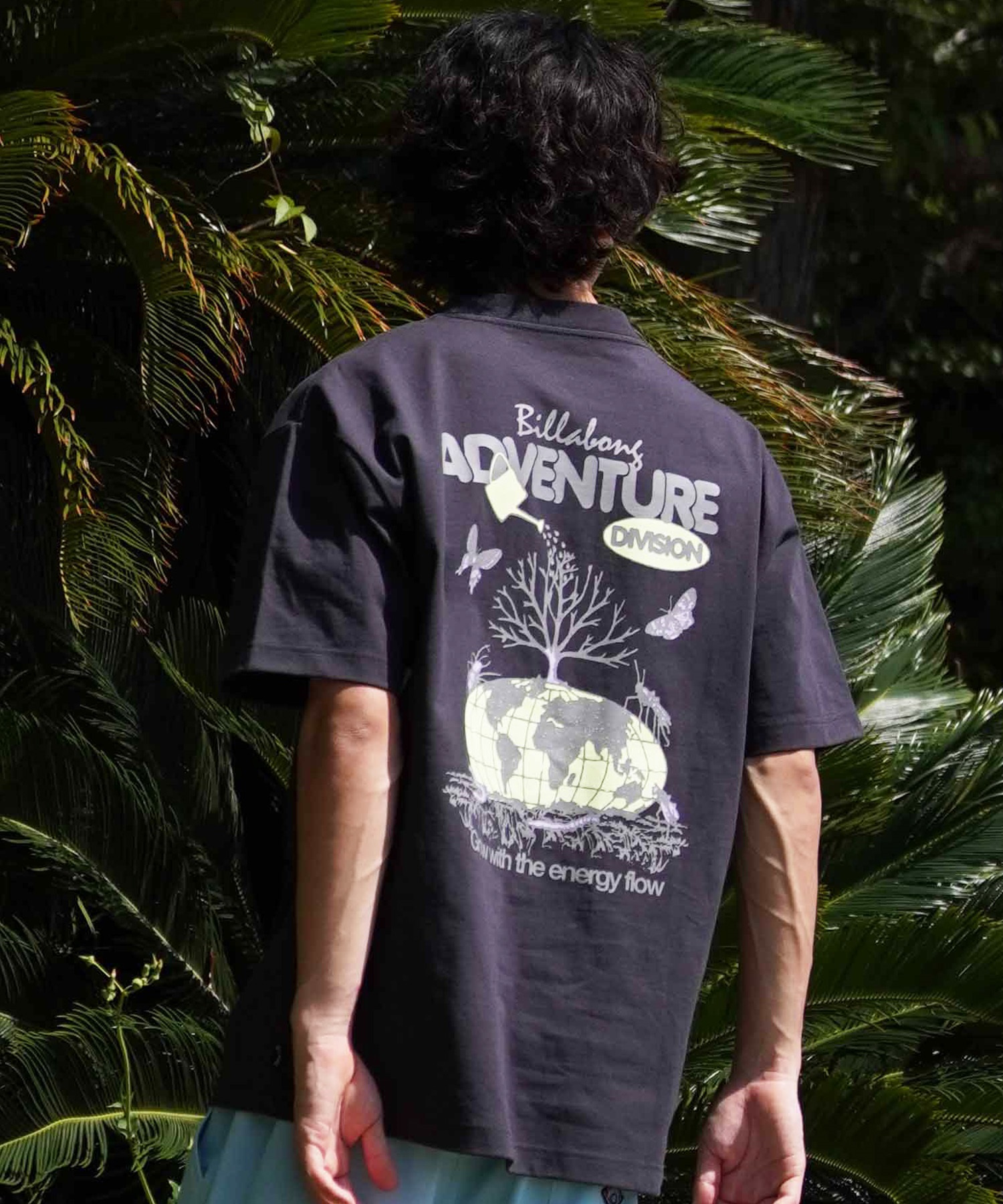 BILLABONG RHC バックプリント Tシャツ RHC Ron Herman x billabong blue - メルカリ