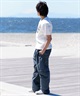 【マトメガイ対象】CHUMS チャムス メンズ Tシャツ 半袖 ブービーバード ピクニックモチーフ フロントプリント クルーネック CH01-2347(K001-M)