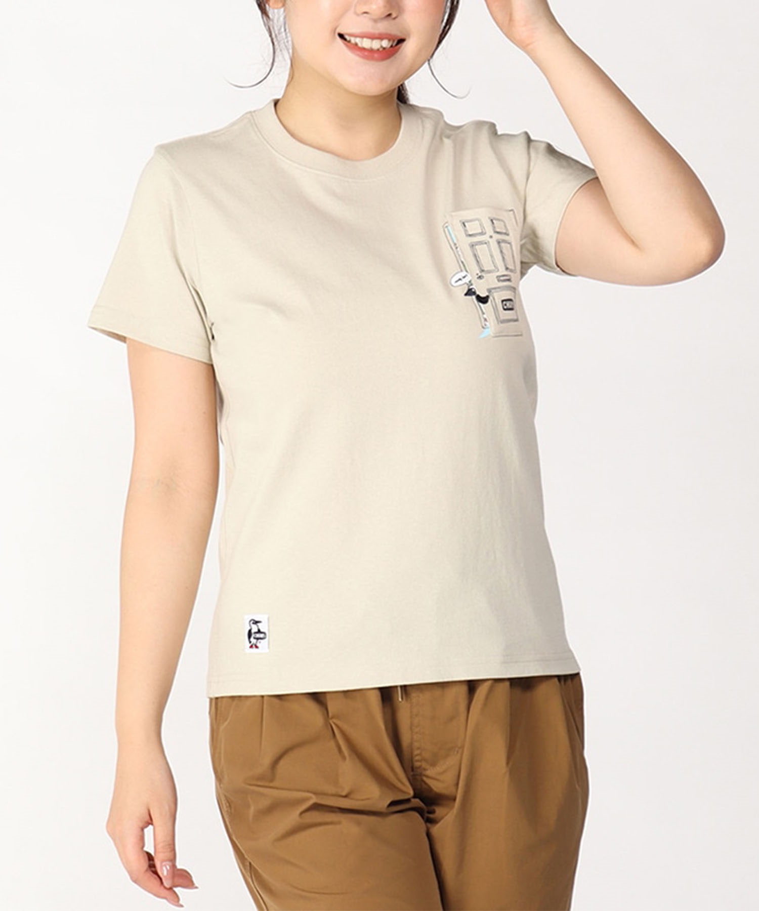 CHUMS チャムス Go Outdoor Pocket T-Shirt ゴーアウトドア ポケット メンズ 半袖 Tシャツ CH01-2348 3