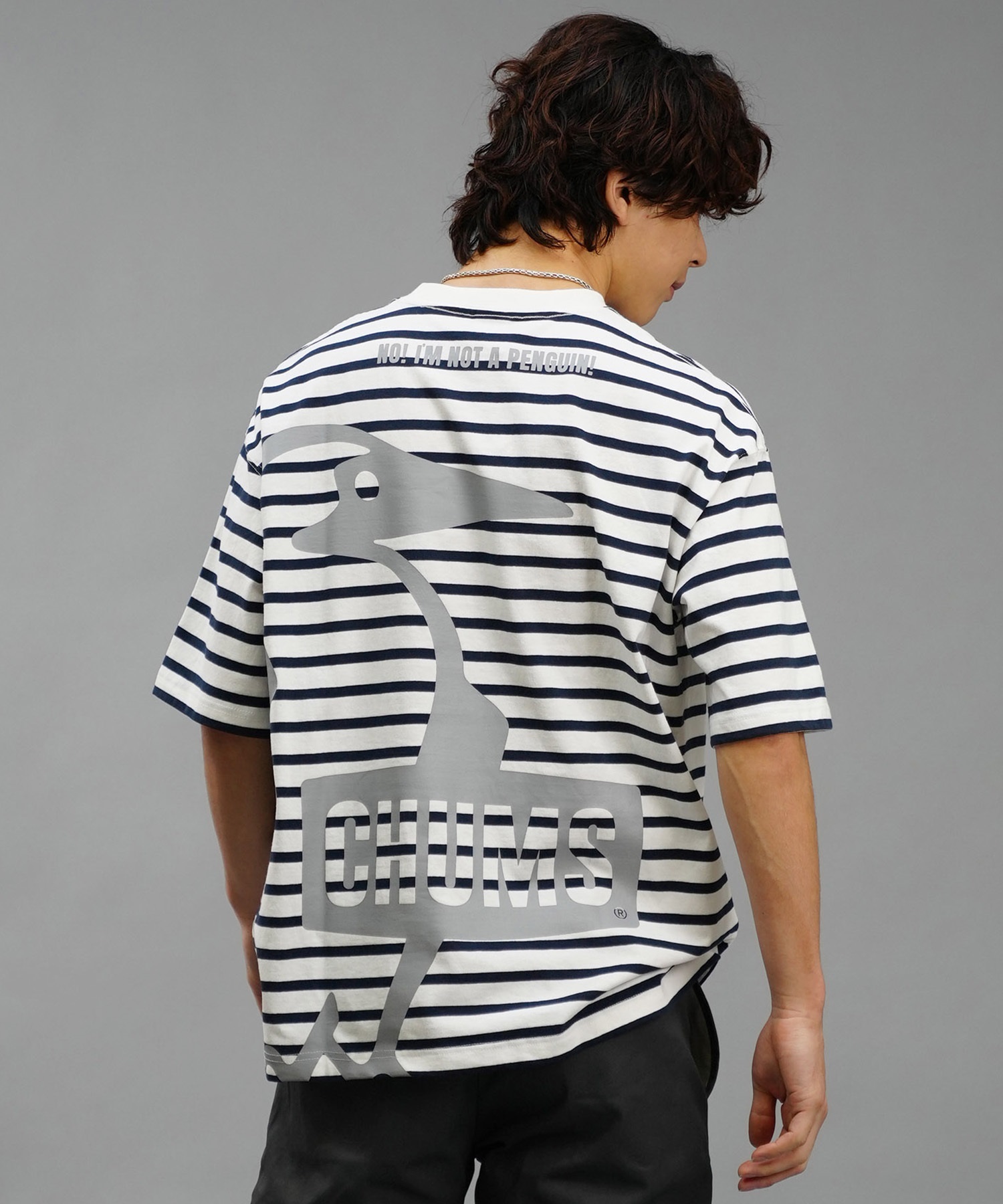 CHUMS チャムス メンズ 半袖 Tシャツ ブービーバード ビッグロゴ