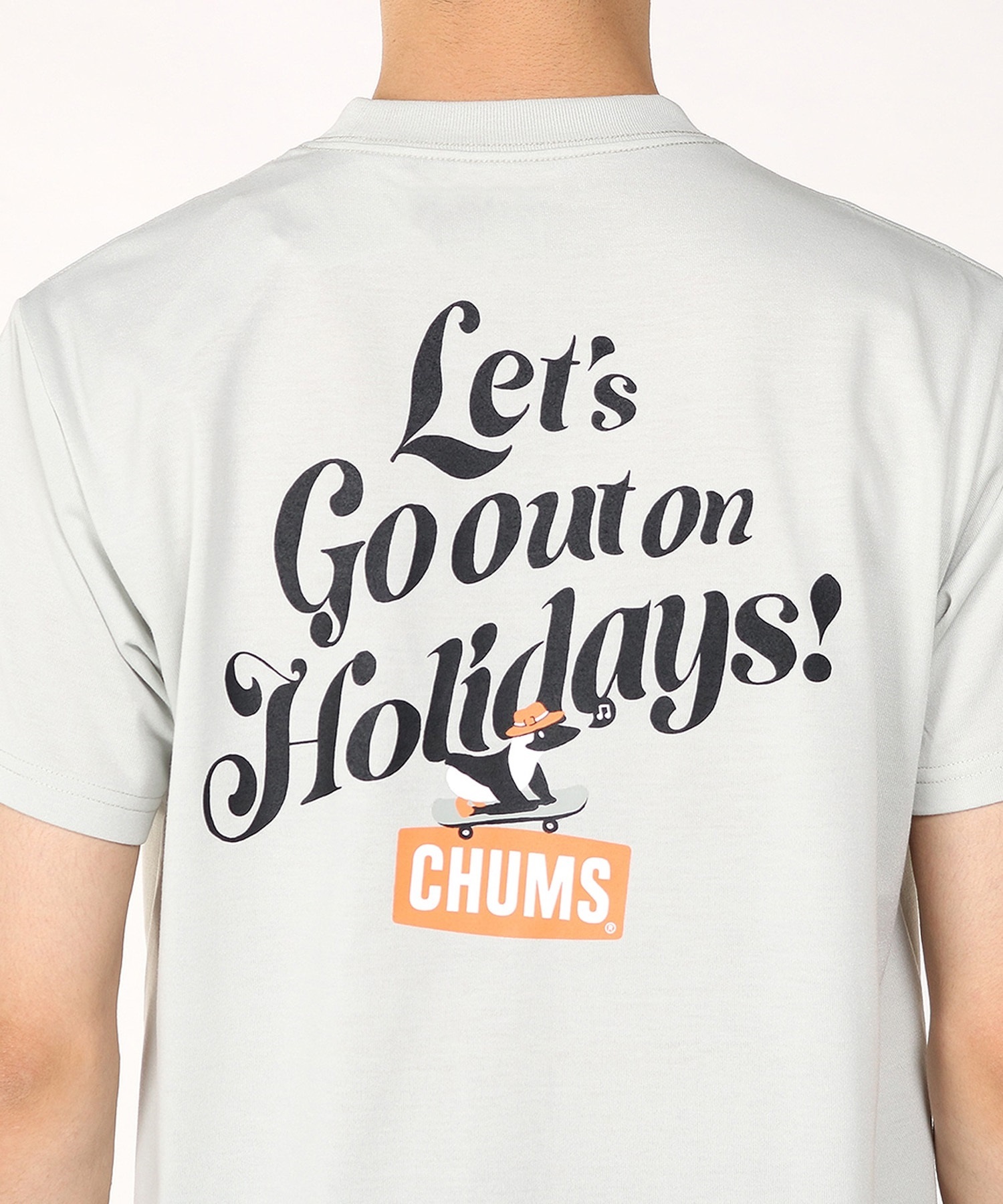 CHUMS/チャムス Let's Go out on Holidays! Work Out Dry T レッツゴーアウト クルーネック CH01-2377(W001-M)