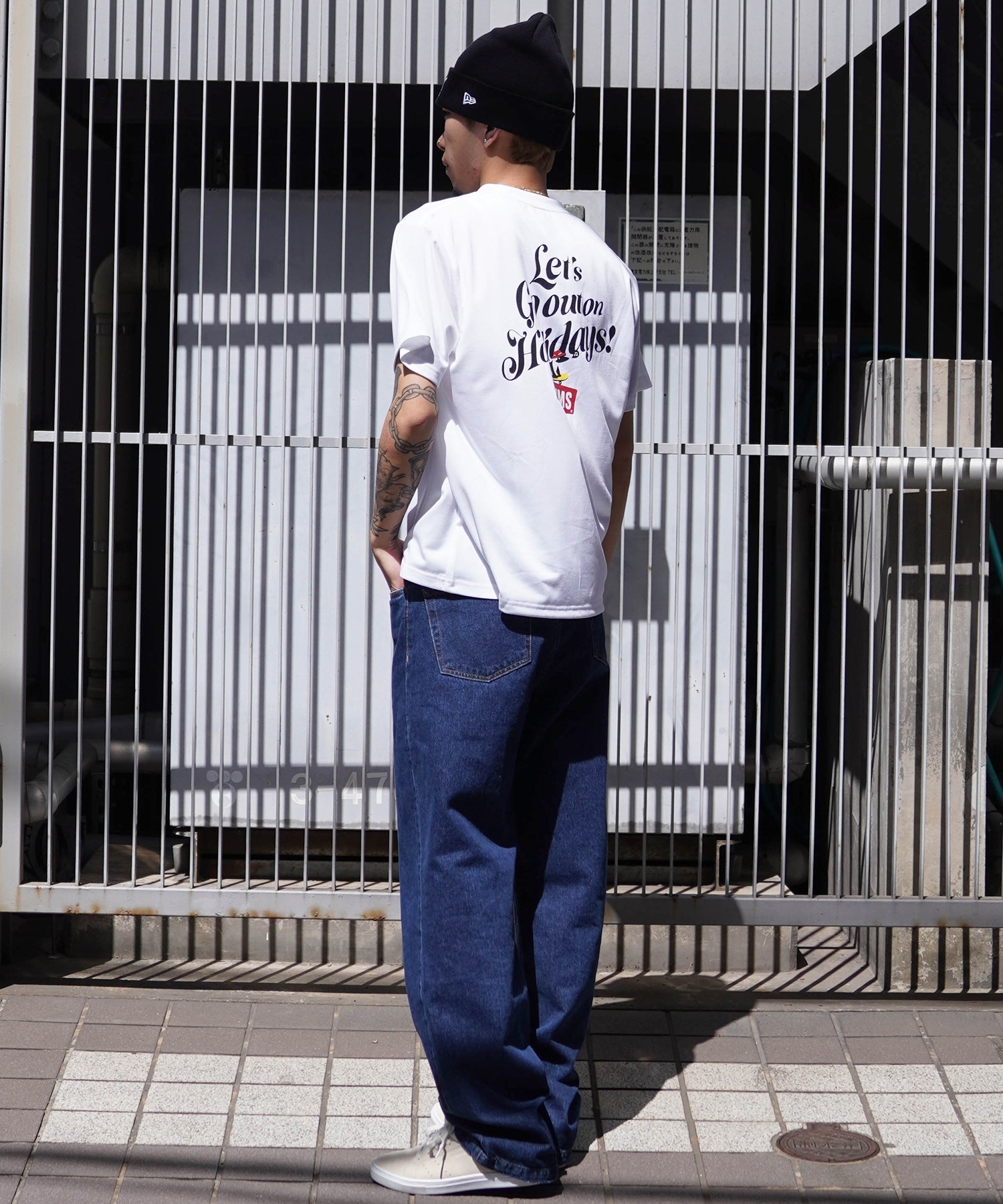 CHUMS/チャムス Let's Go out on Holidays! Work Out Dry T レッツゴーアウト クルーネック CH01-2377(W001-M)