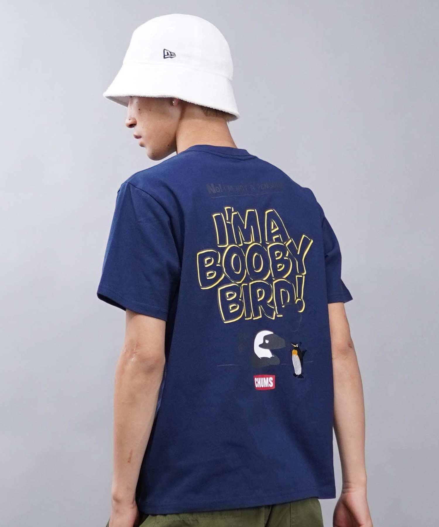 CHUMS/チャムス Anti-Bug I'm A Booby Bird! T-Shirt アンチバグ　アイム　ア　ブービーバード　Ｔシャツ クルーネック CH01-2383(M076-M)