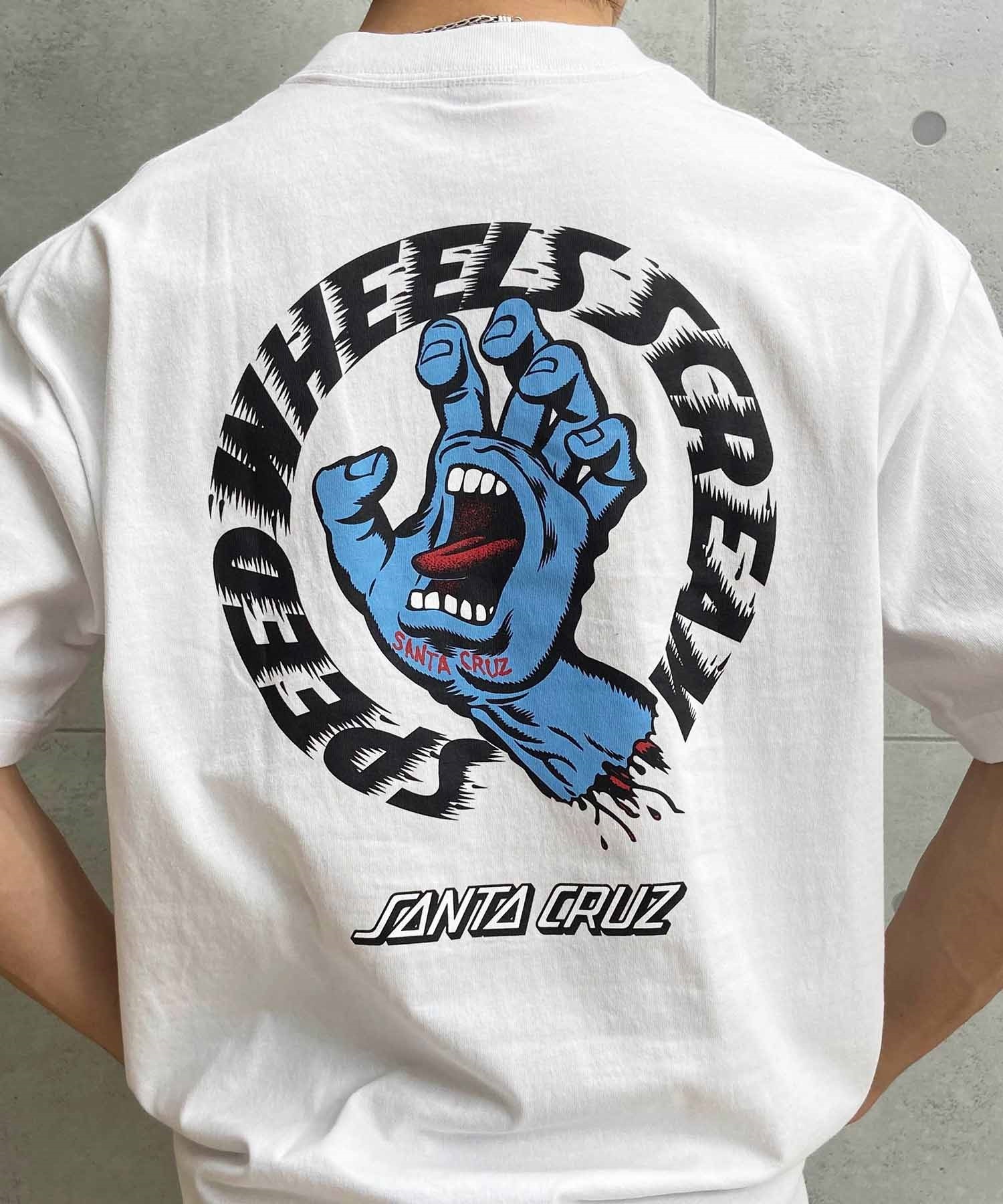 【ムラサキスポーツ限定】 SANTACRUZ サンタクルーズ メンズ 半袖 Tシャツ バックプリント 502241407(WHITE-M)