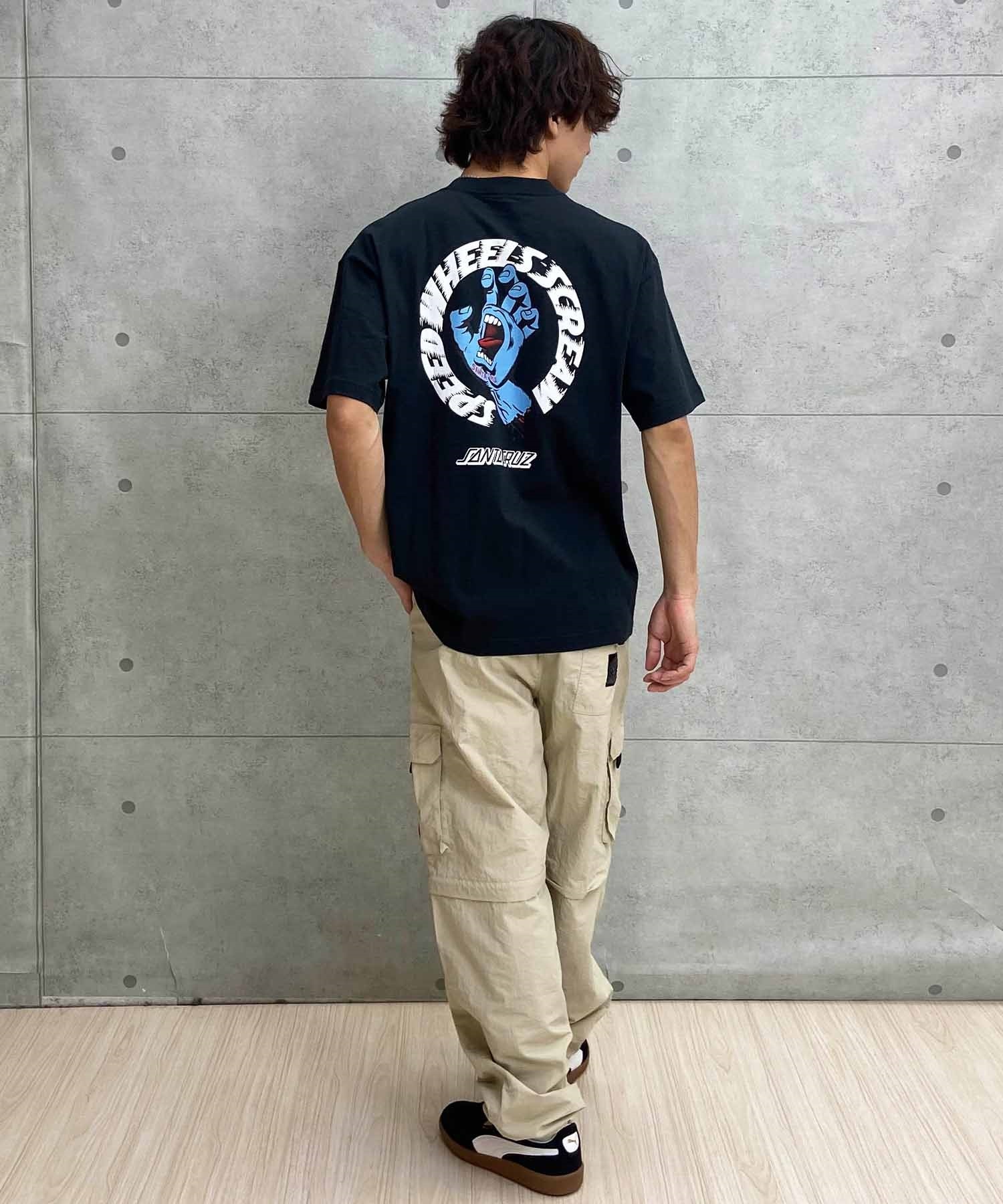 【ムラサキスポーツ限定】 SANTACRUZ サンタクルーズ メンズ 半袖 Tシャツ バックプリント 502241407(L.BEG-M)