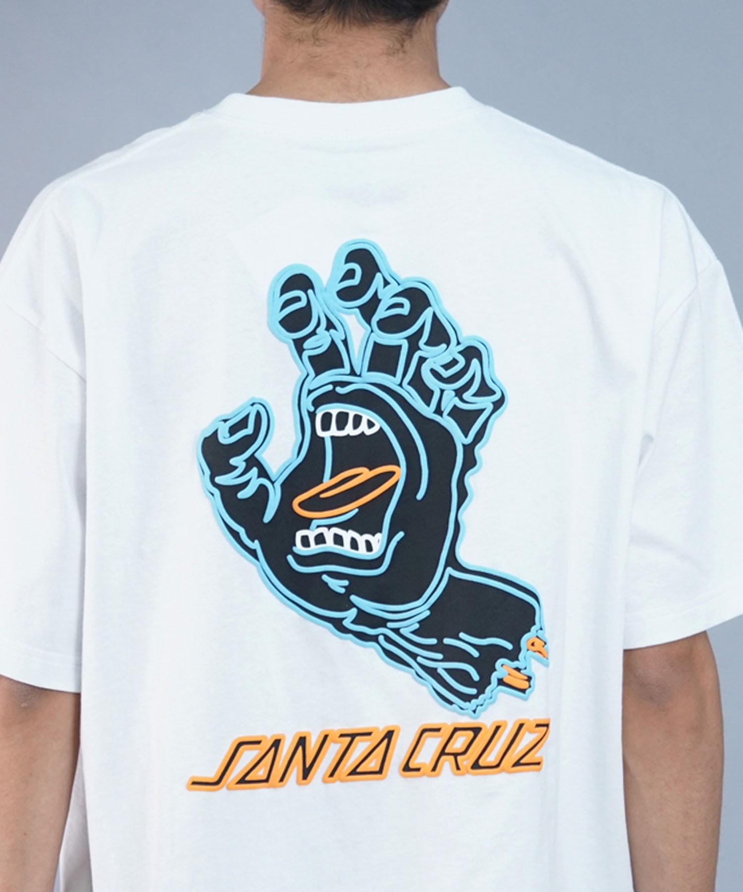 【ムラサキスポーツ限定】 SANTACRUZ サンタクルーズ メンズ 半袖 Tシャツ バックプリント ボックスシルエット 502241408(WHITE-M)