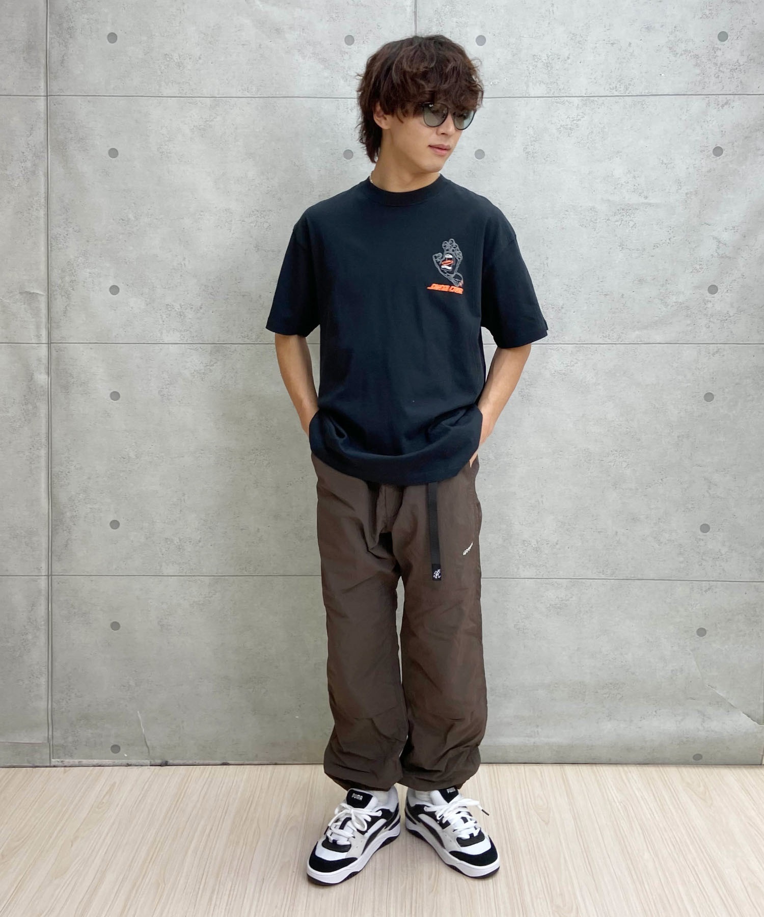 【ムラサキスポーツ限定】 SANTACRUZ サンタクルーズ メンズ 半袖 Tシャツ バックプリント ボックスシルエット 502241408(ARMY-M)