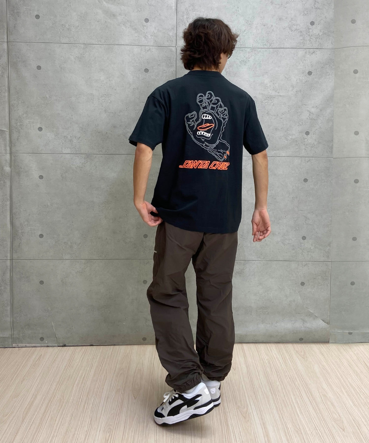 【マトメガイ対象】SANTACRUZ サンタクルーズ メンズ 半袖 Tシャツ バックプリント ボックスシルエット 502241408 ムラサキスポーツ限定(WHITE-M)