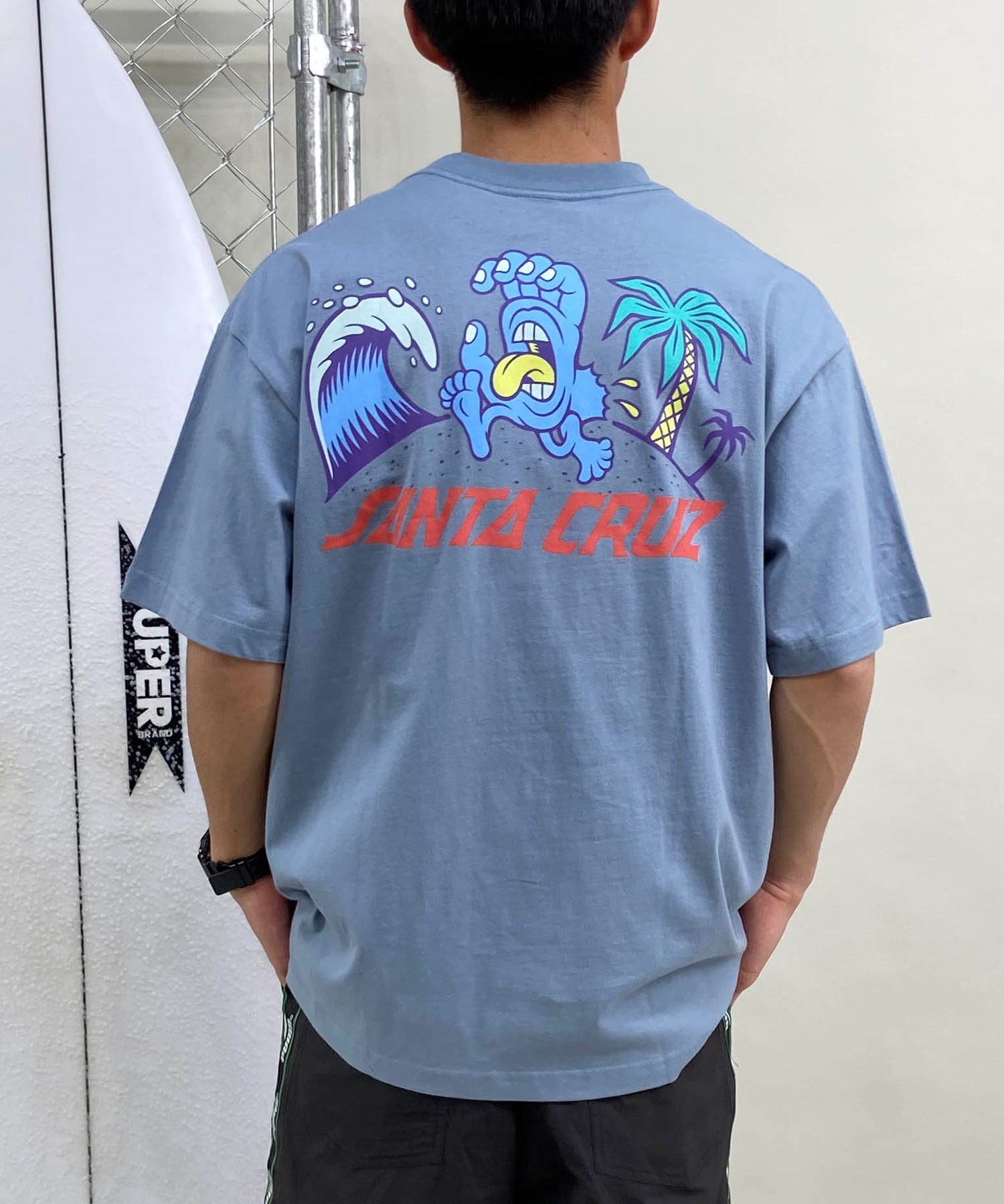 【マトメガイ対象】【ムラサキスポーツ限定】 SANTACRUZ サンタクルーズ メンズ 半袖 Tシャツ バックプリント 502241409(OFFBK-M)