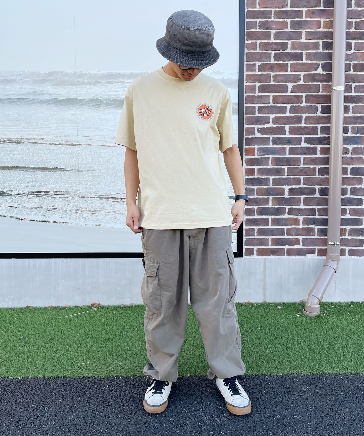 ムラサキスポーツ限定】 SANTACRUZ サンタクルーズ メンズ 半袖 T