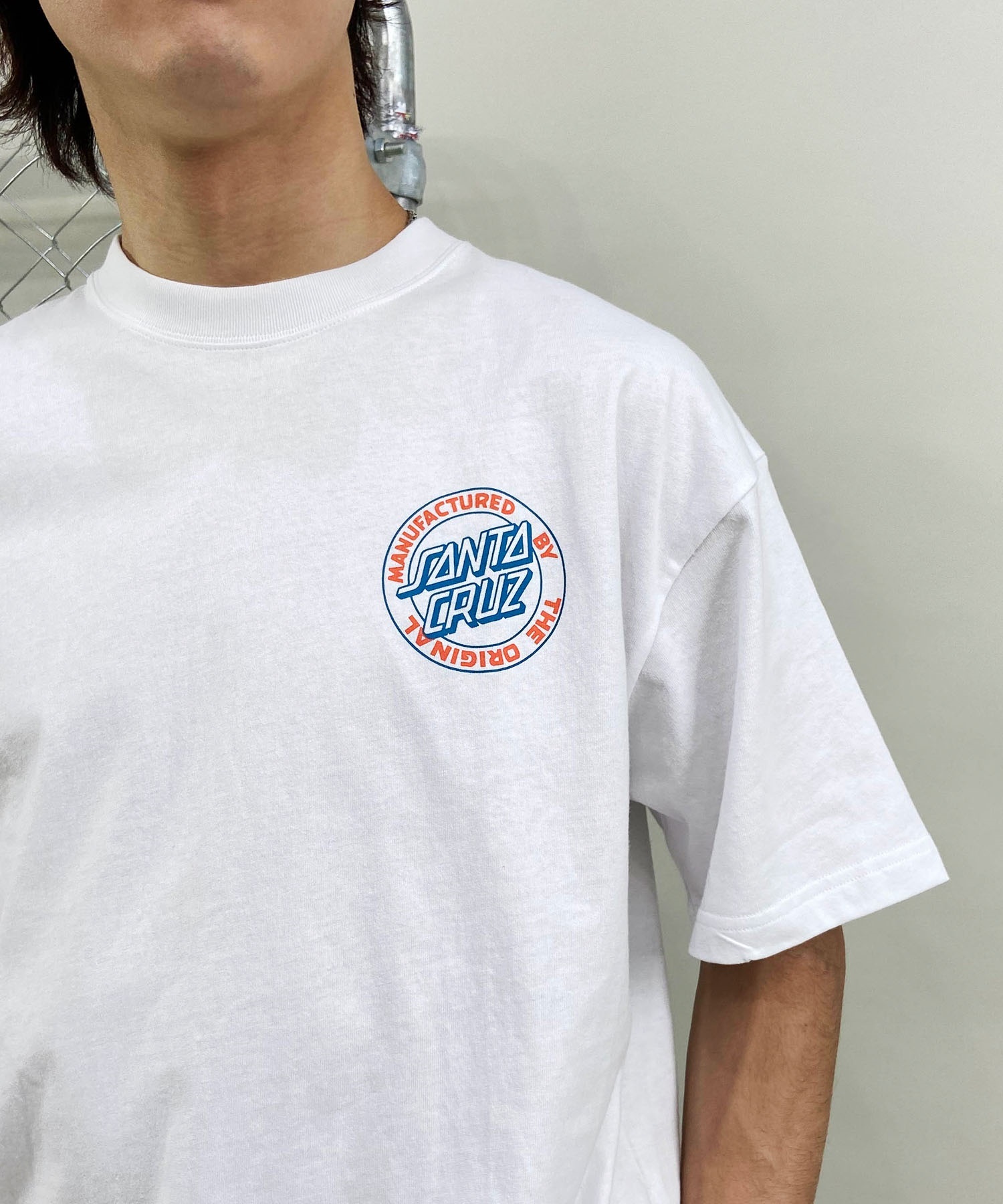 【マトメガイ対象】【ムラサキスポーツ限定】 SANTACRUZ サンタクルーズ メンズ 半袖 Tシャツ バックプリント 502241412(WHITE-M)