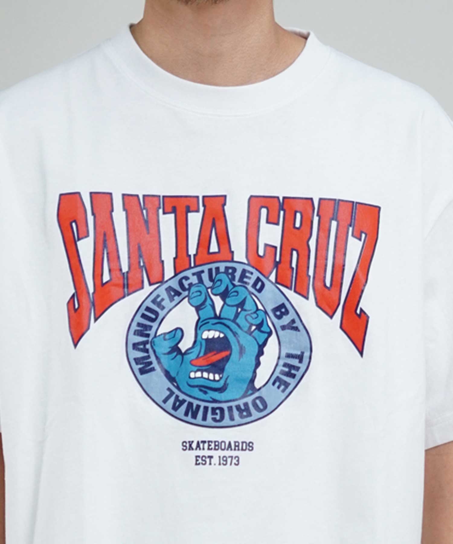 【ムラサキスポーツ限定】 SANTACRUZ サンタクルーズ Tシャツ クルーネック メンズ 半袖 Tシャツ 502241413(ARMY-M)