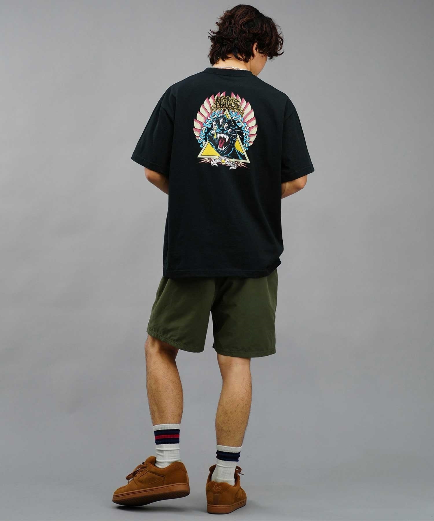 【ムラサキスポーツ限定】 SANTACRUZ サンタクルーズ Natas Screaming Panther S S Tee メンズ 半袖 Tシャツ 502241414(WHITE-M)