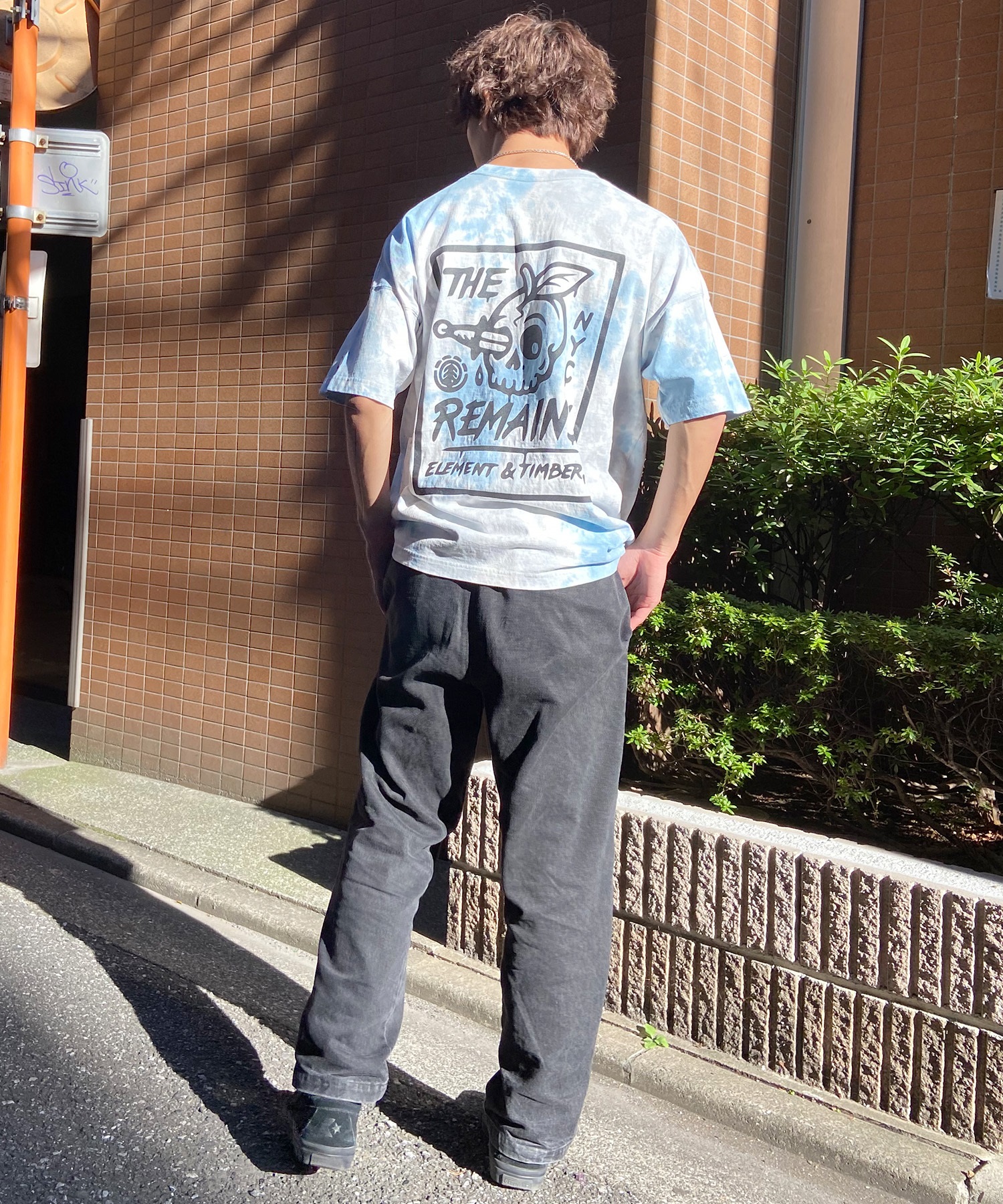 【クーポン対象】ELEMENT エレメント メンズ Tシャツ 半袖 TIMBER! バックプリント ビッグシルエット BE02A-242(BTD-M)
