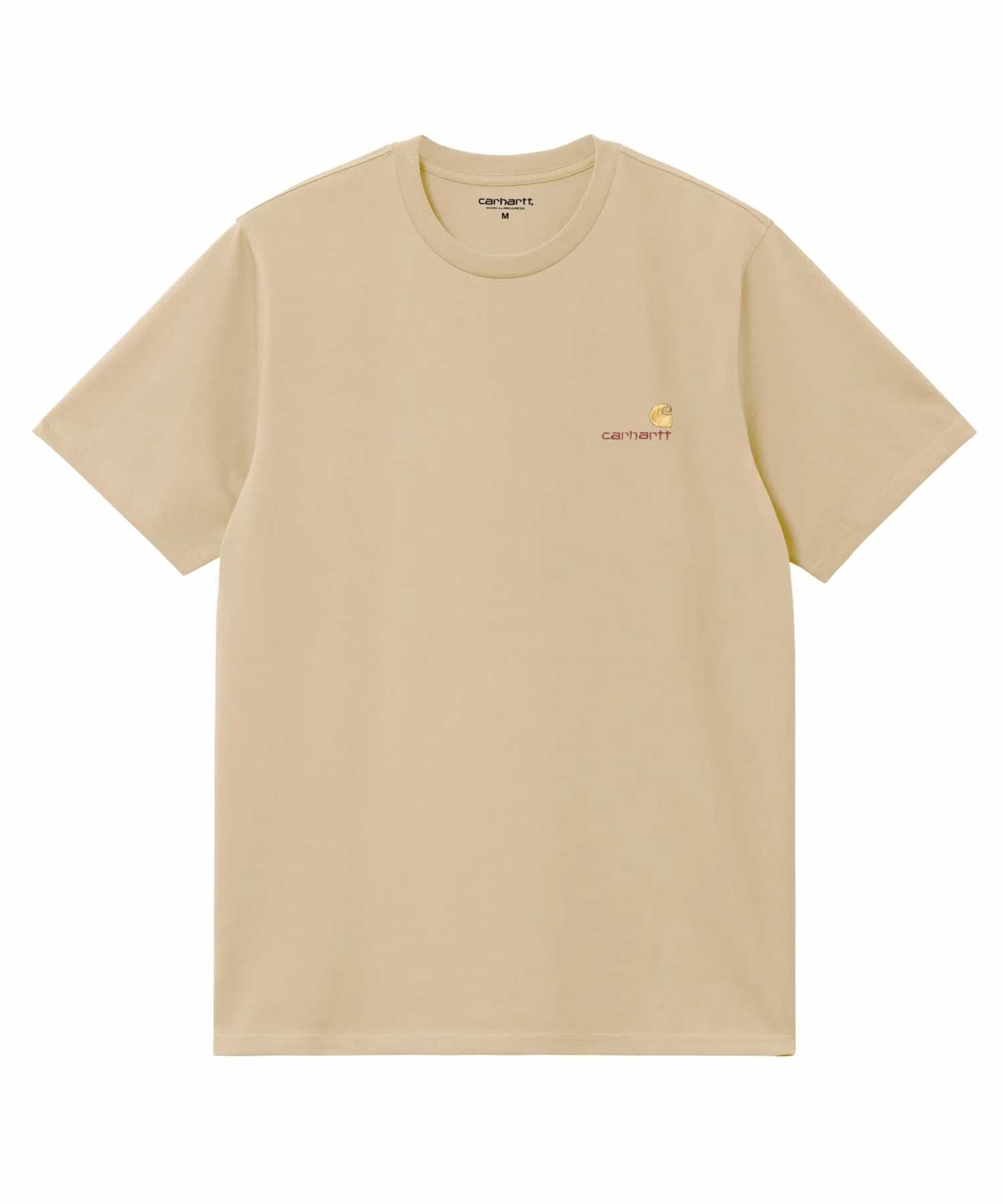 【マトメガイ対象】Carhartt WIP カーハートダブリューアイピー S S AMERICAN SCRIPTT-SHIRT メンズ 半袖Ｔシャツ I029956 BEIGE(BEIGE-S)