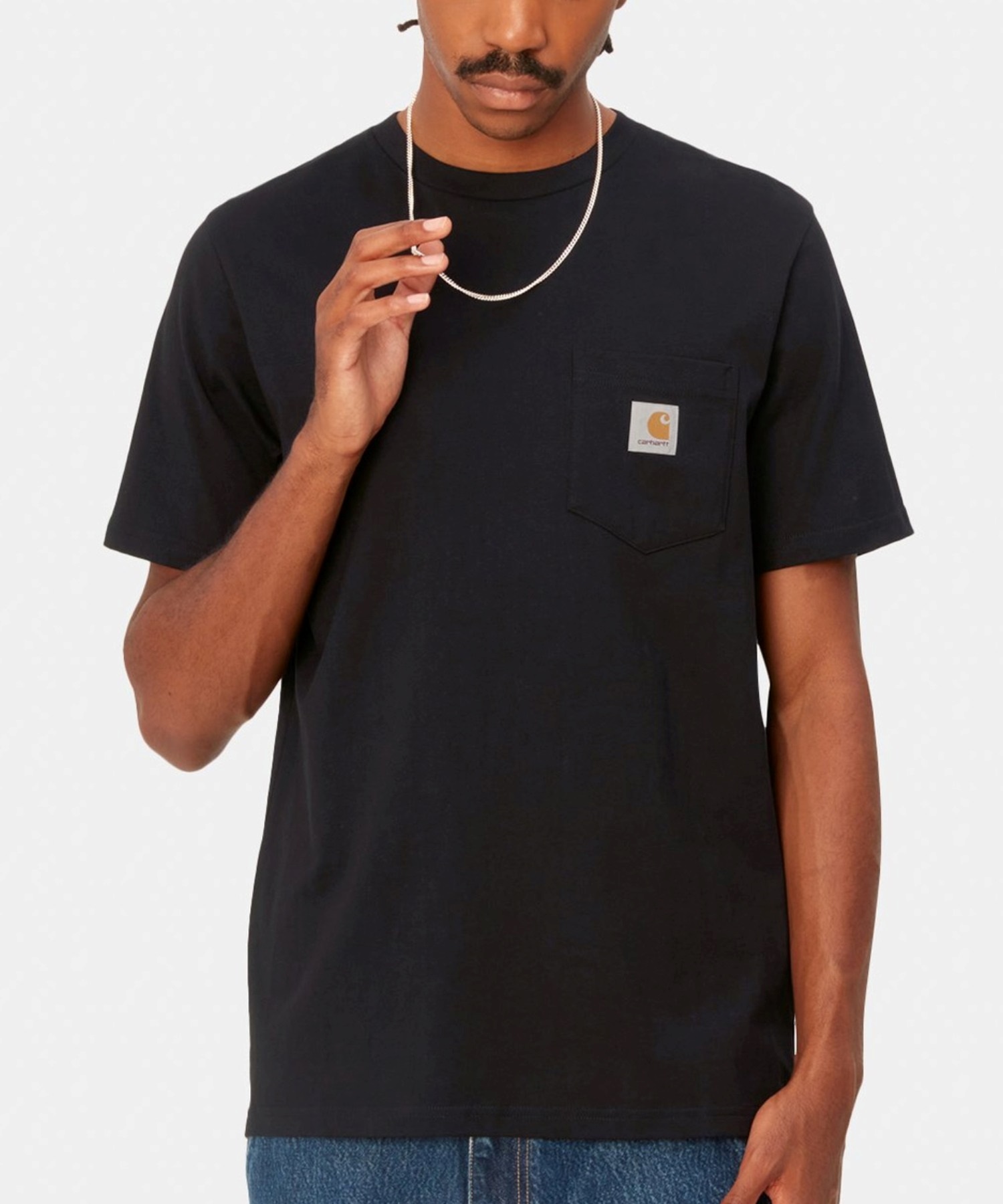 Carhartt WIP カーハートダブリューアイピー S S POCKET T-SHIRT メンズ 半袖Ｔシャツ ポケット I030434(BLACK-M)