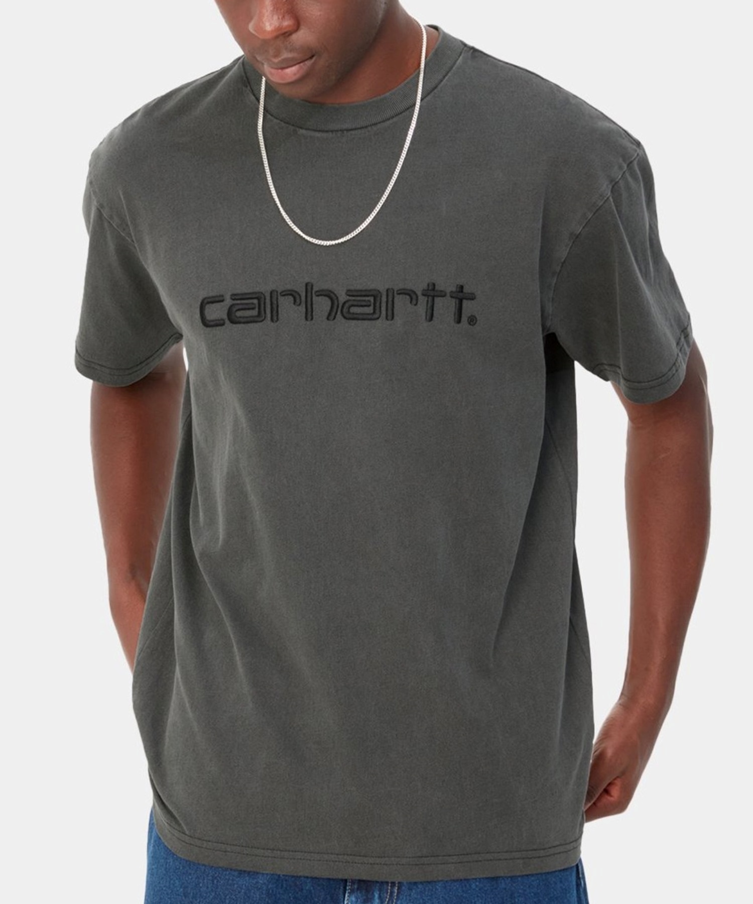 Carhartt WIP カーハートダブリューアイピー S S DUSTER T-SHIRT メンズ 半袖Ｔシャツ ブランドロゴ I030110(BLACK-M)