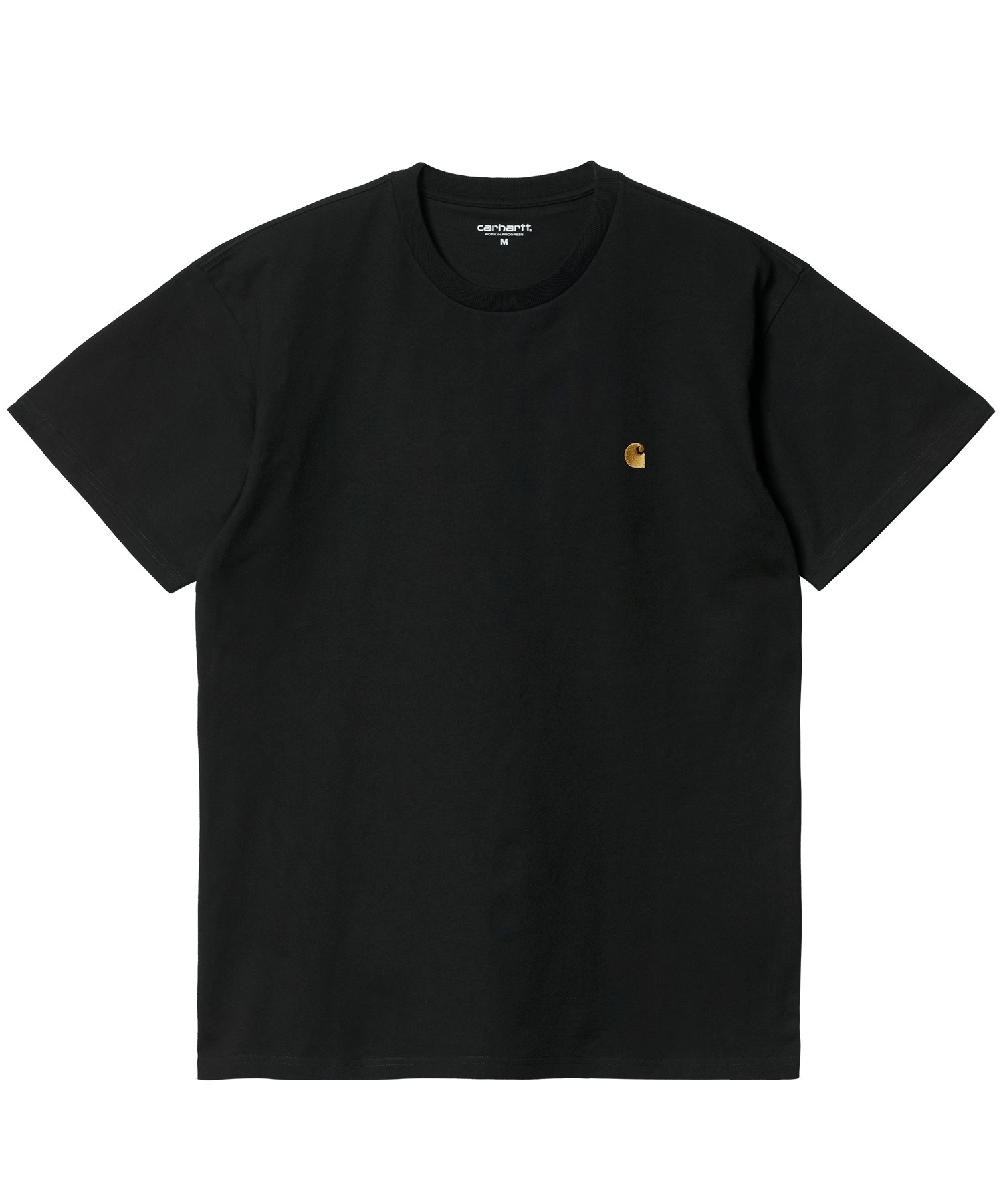 Carhartt カーハート S S CHASE T-SHIRT ルーズシルエット メンズ 半袖 Tシャツ I026391 BK GD(BK/GD-M)