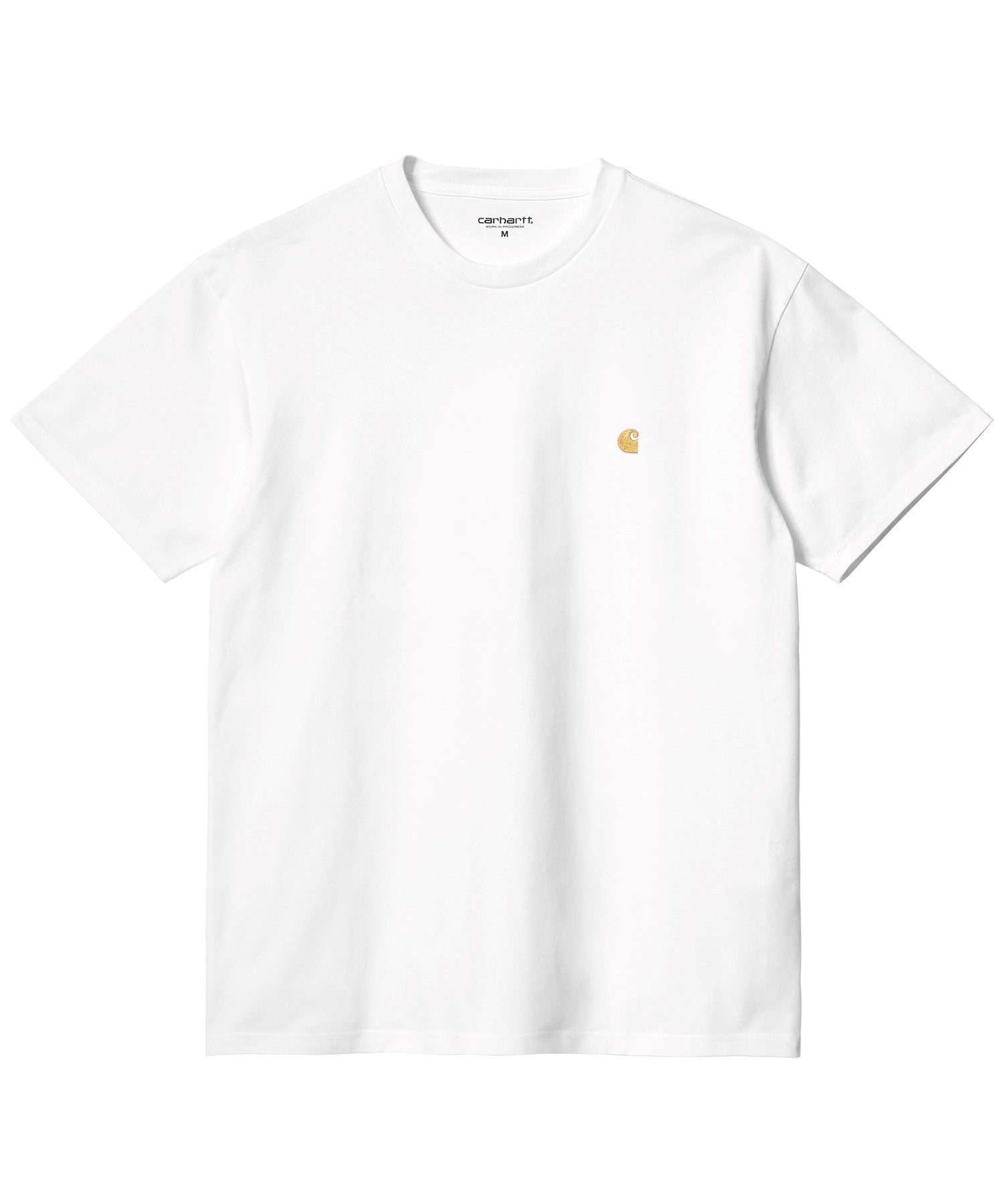 Carhartt カーハート S S CHASE T-SHIRT ルーズシルエット メンズ 半袖 Tシャツ I026391 WT GD(WT/GD-M)