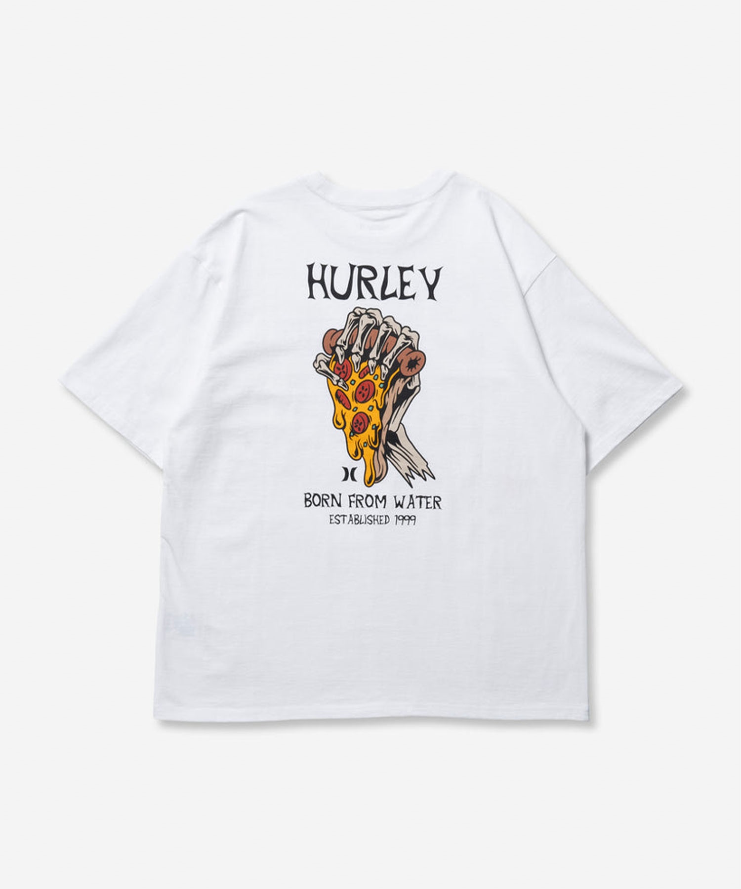 Hurley ハーレー PIZZA HEAVY WEIGHT SHORT SLEEVE TEE ピザ メンズ 半袖 Tシャツ 24MRSMSS02(BLK-S)