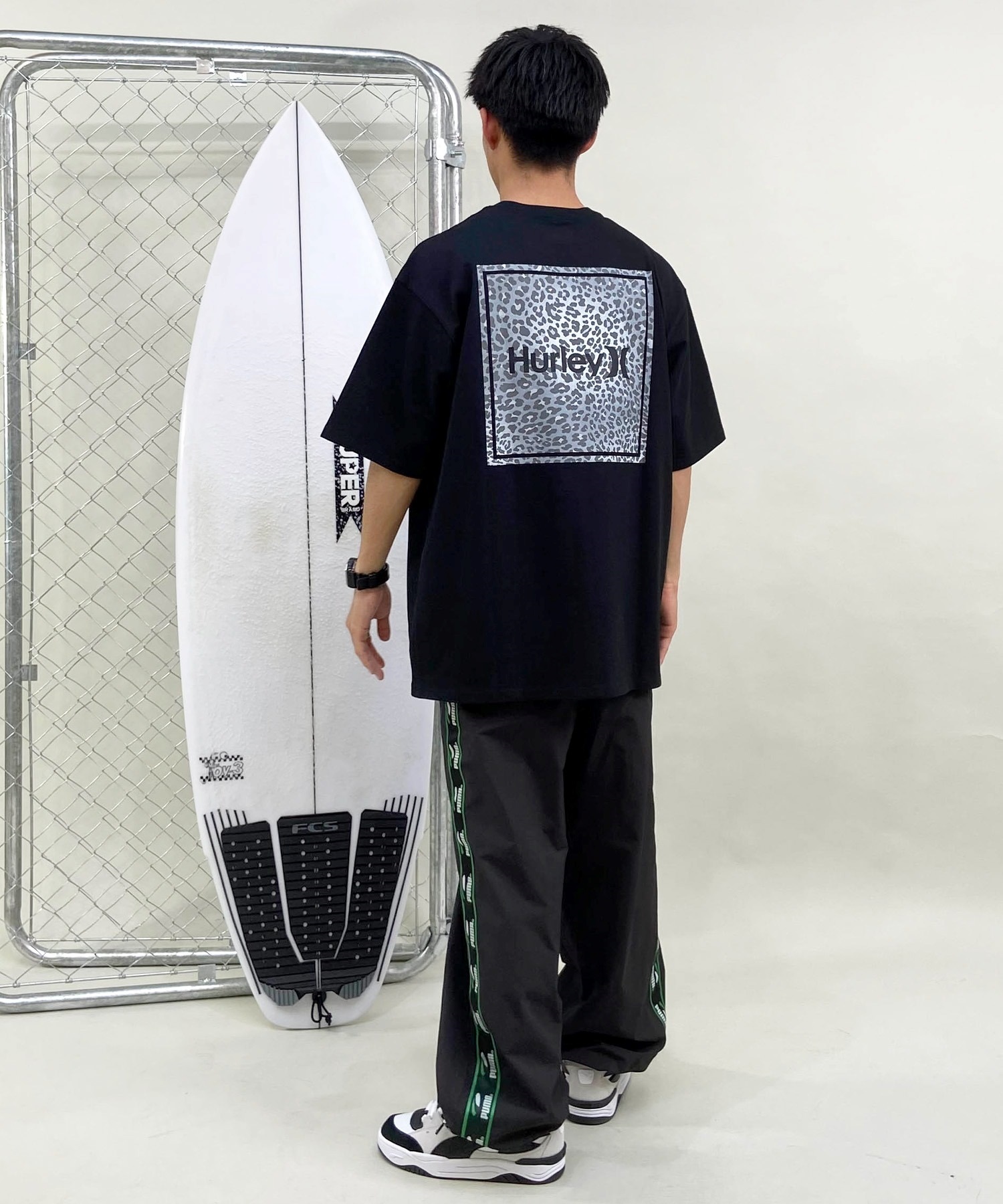 Hurley ハーレー LEOPAD SQUARE HVW SHORT SLEEVE TEE メンズ 半袖 Tシャツ 24MRSMSS03(BLK-S)