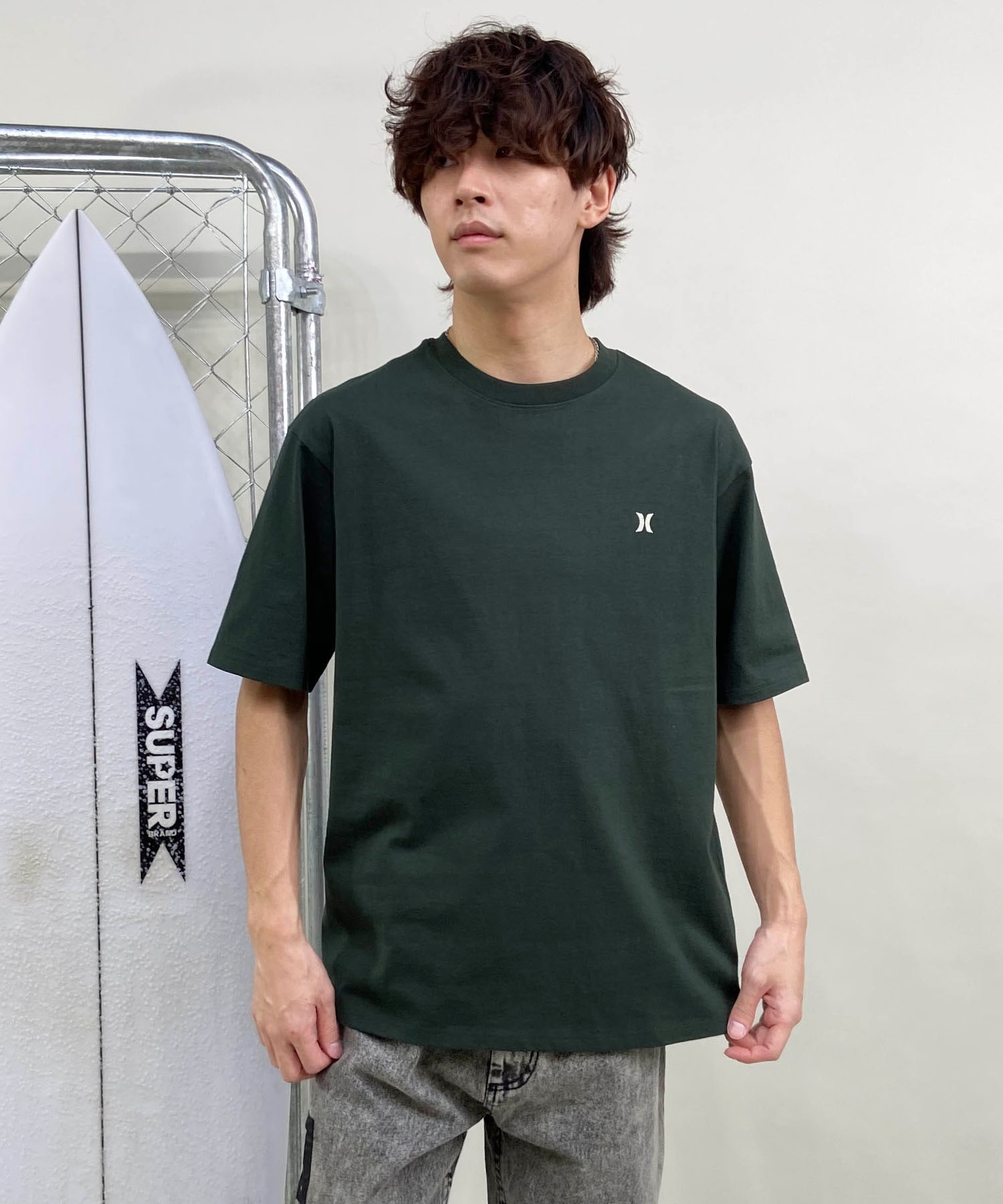 Hurley ハーレー スカルヘッド バックプリント ヘビーウェイト
