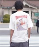 【マトメガイ対象】THRASHER スラッシャー メンズ 半袖 Tシャツ NECKFACE（ネックフェイス） THM-24SPSST02 ムラサキスポーツ別注(IVO-M)