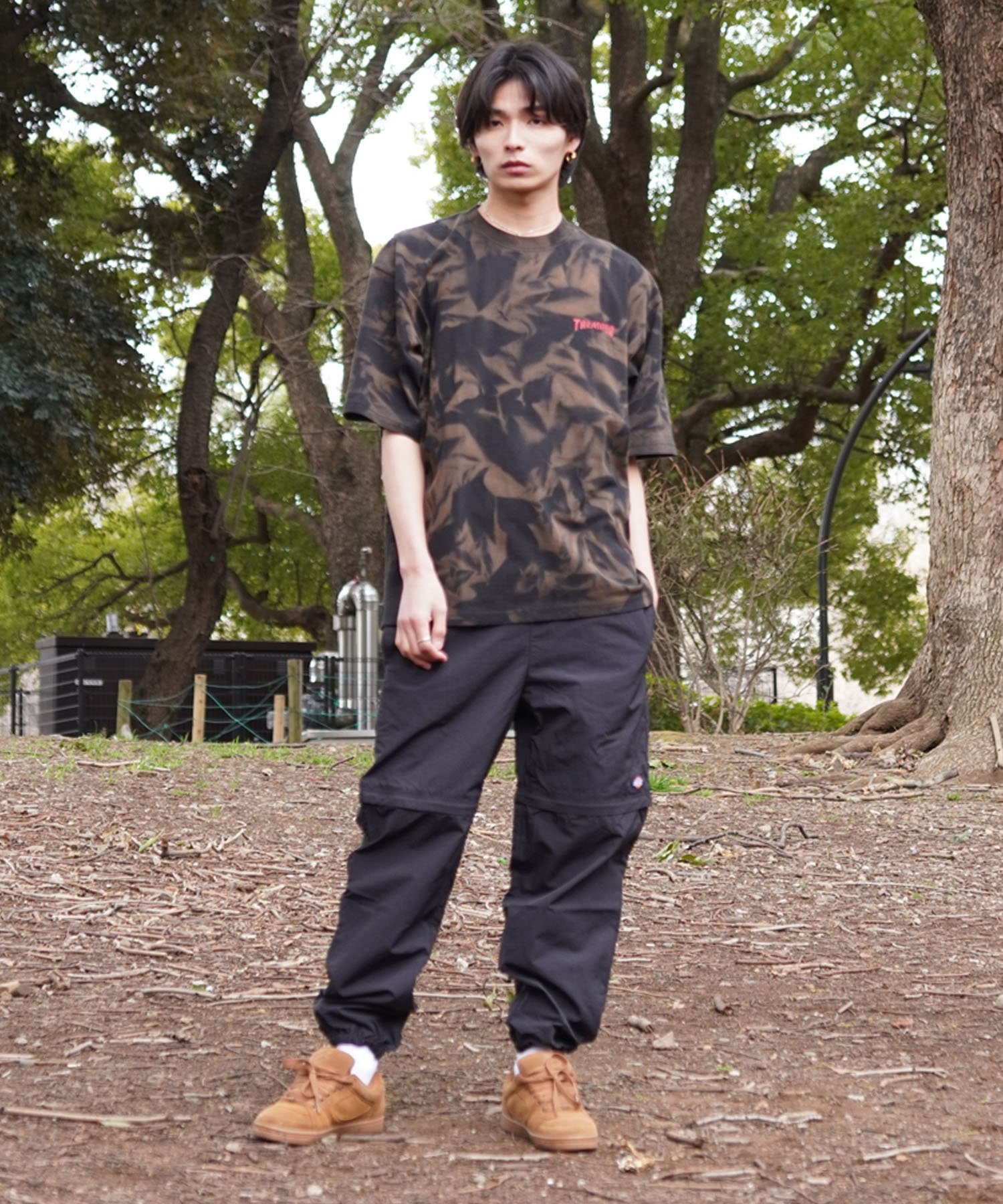 THRASHER スラッシャー メンズ 半袖 Tシャツ NECKFACE ネックフェイス THM-24SPSST02 ムラサキスポーツ別注(MURA-M)