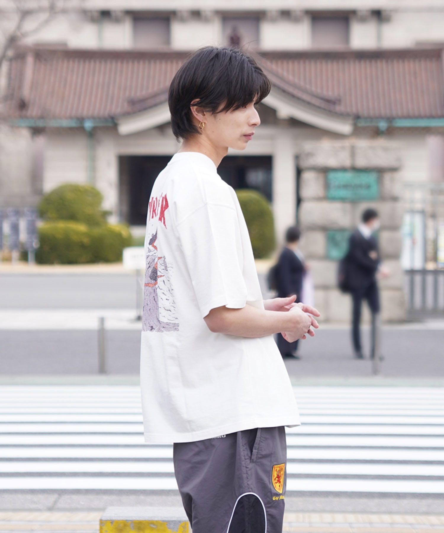 THRASHER スラッシャー メンズ 半袖 Tシャツ NECKFACE（ネックフェイス） THM-24SPSST02 ムラサキスポーツ別注(MURA-M)