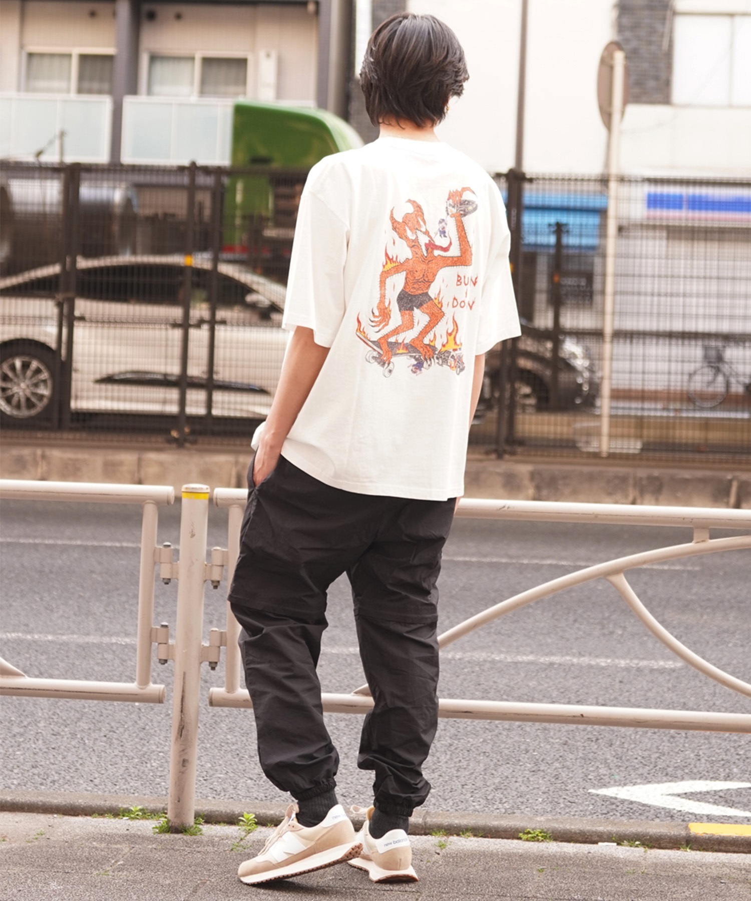 THRASHER スラッシャー メンズ 半袖 Tシャツ ピグメント染 NECKFACE