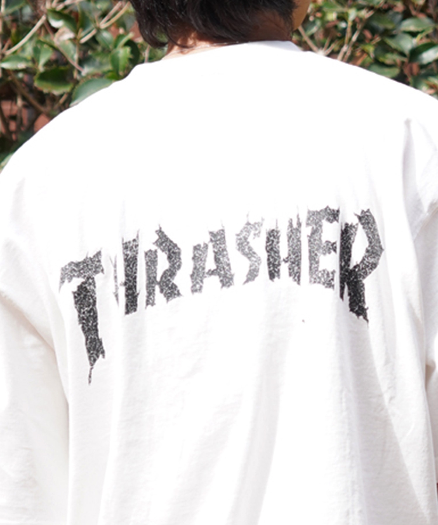 【マトメガイ対象】THRASHER スラッシャー メンズ 半袖 Tシャツ ピグメント染 MAGAZINE COVER THM-24SPSST04 ムラサキスポーツ限定(BLK-M)