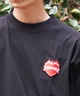 THRASHER スラッシャー メンズ 半袖 Tシャツ バーニングハートロゴ ワンポイント THM-24SPSST21 ムラサキスポーツ限定(BLK-M)