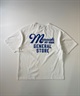 DEAR LAUREL ディアローレル メンズ 半袖 Tシャツ "Murasaki Dry Goods General Store" バックプリント 吸水速乾 D24S2101(WHT-M)